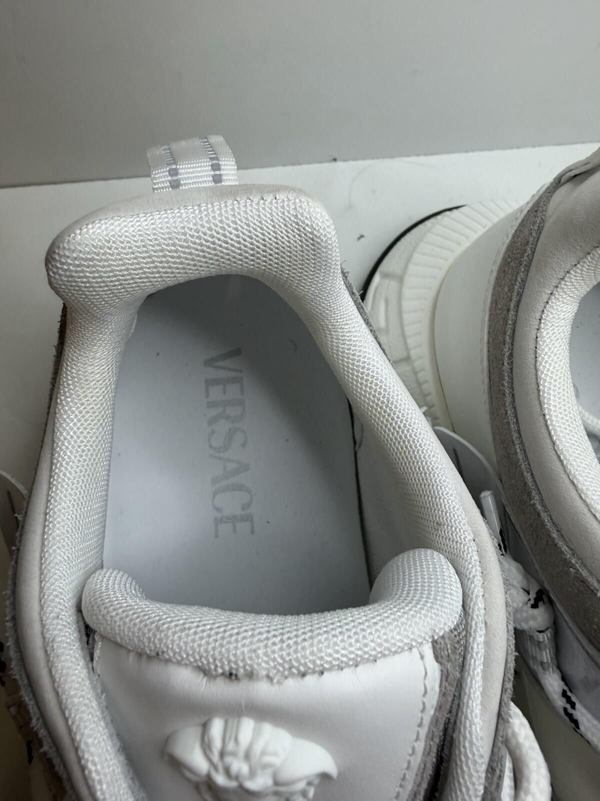 Versace Versace Trigreca Sneakers White Grey Low Top EU 46.5 US 13.5 Size US 14 / EU 47 - 3 Thumbnail