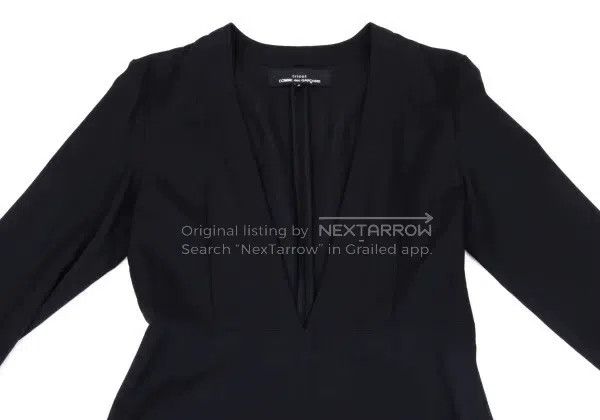 Comme des Garcons Comme Des Garcons Navy vintage v-neck dress Size S / US 4 / IT 40 - 5 Thumbnail