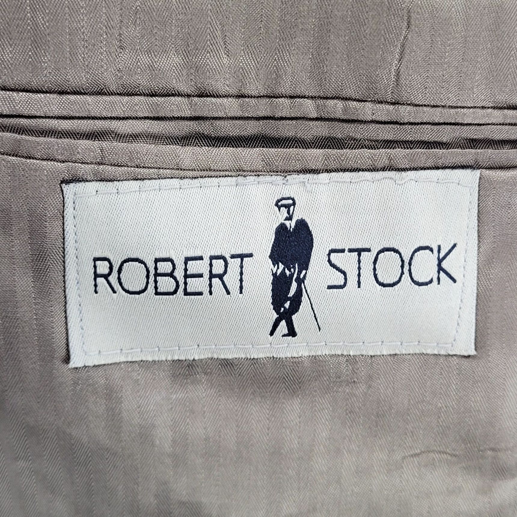 Vintage VINTAGE Robert Stock Blazer Sport Coat 2 Button Single Vented Notch Navy Blue 40S Mens Size 40R - 3 Thumbnail