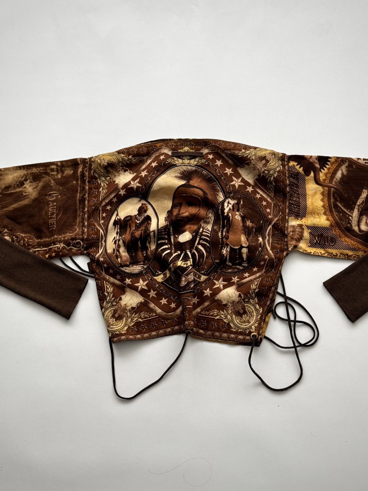 Jean Paul Gaultier Vintage 90s Jean Paul Gaultier Jeans Native American Blouse Size M / US 6-8 / IT 42-44 - 7 Thumbnail