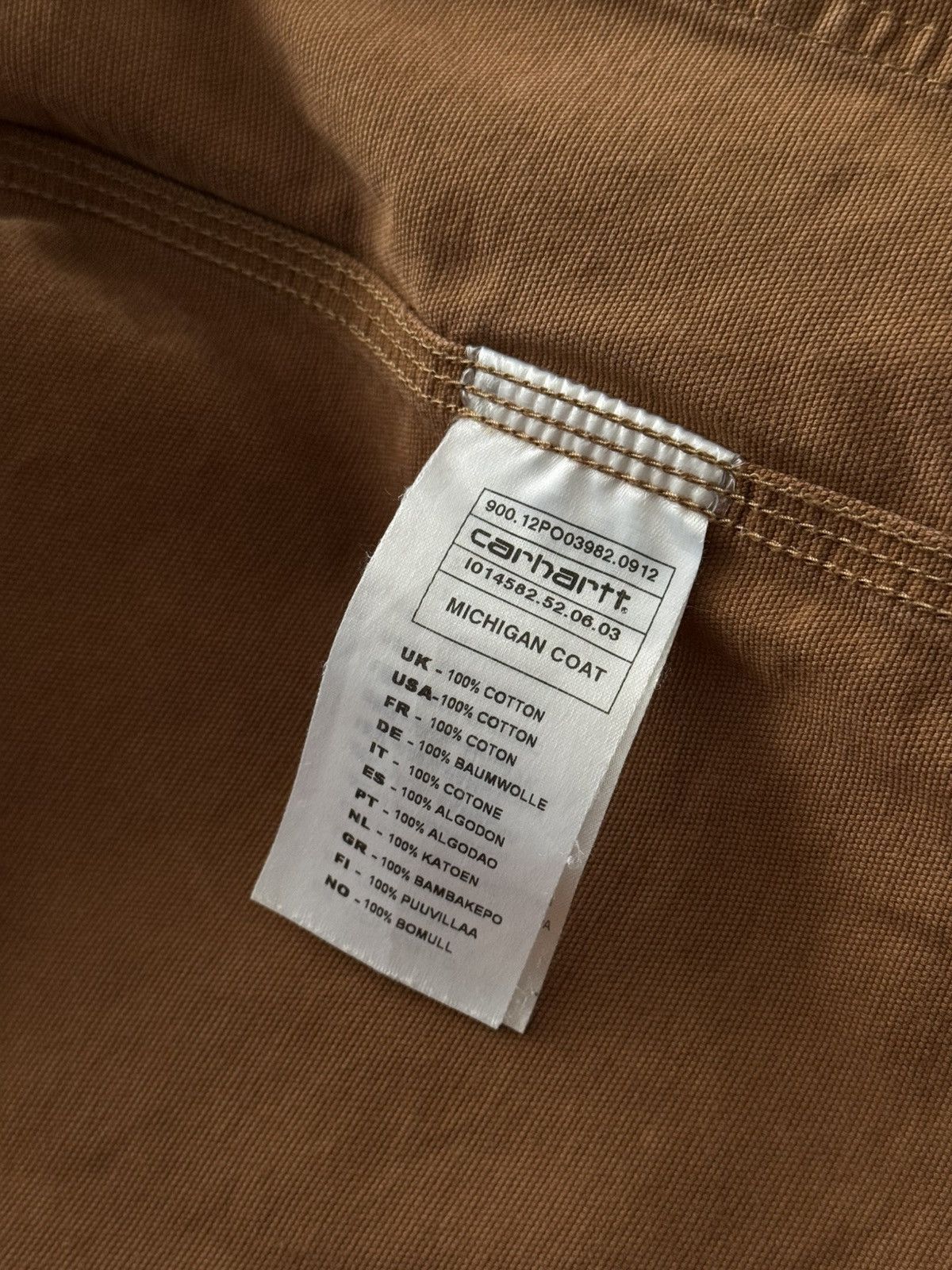 Carhartt × Vintage Vintage Carhartt Repaired Michigan Coat Size US XL / EU 56 / 4 - 8 Thumbnail