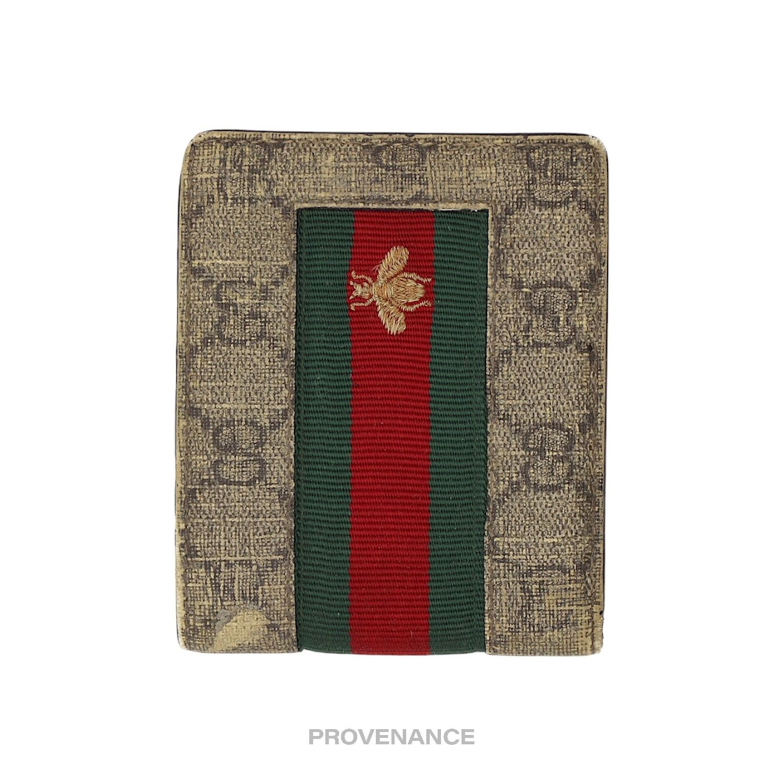 Gucci 🔴 Gucci GG Supreme 8CC Bifold Wallet - Signature Web Bee Size ONE SIZE - 5 Thumbnail