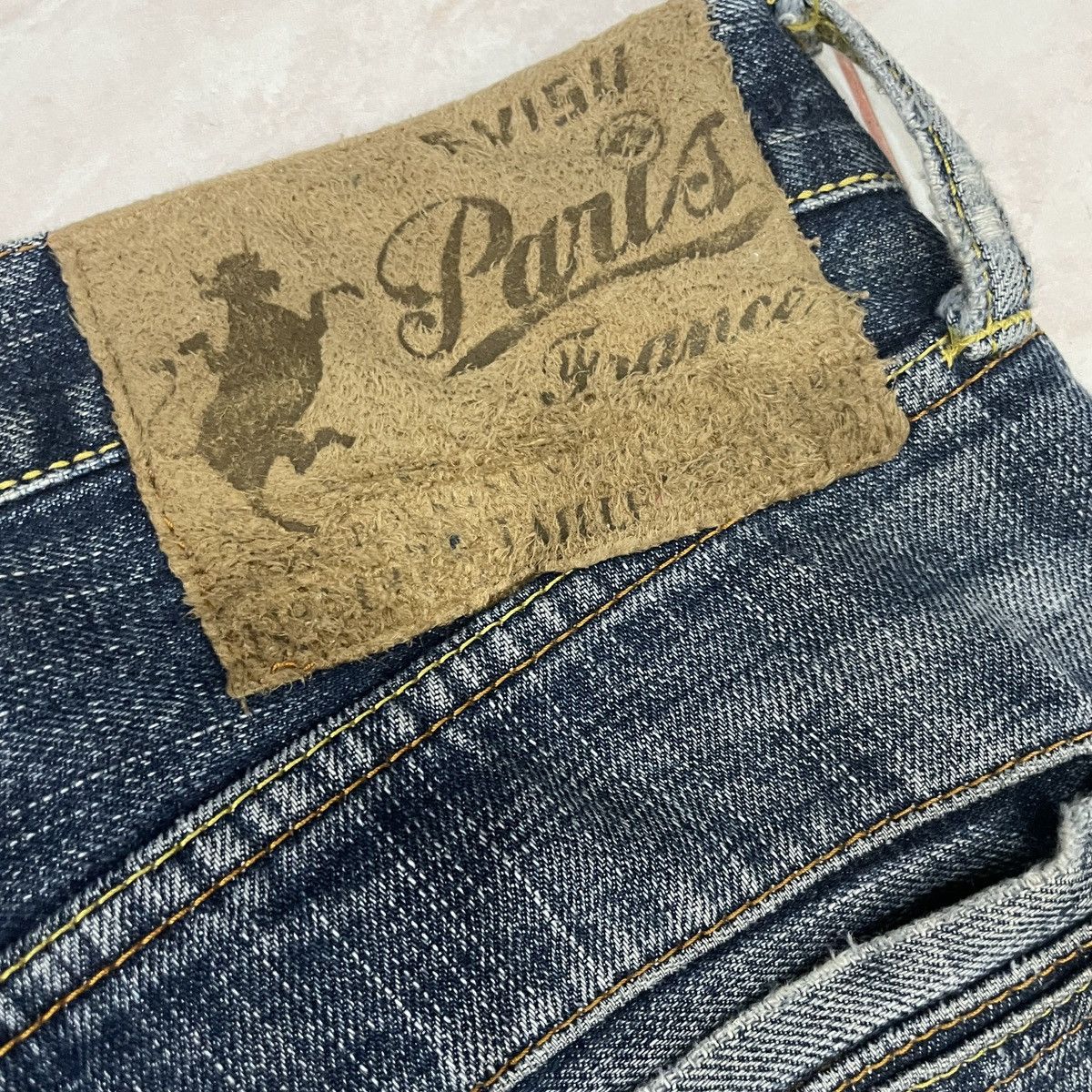 Evisu Vintage Evisu Distressed Redline Denim Jeans Size US 34 / EU 50 - 6 Thumbnail