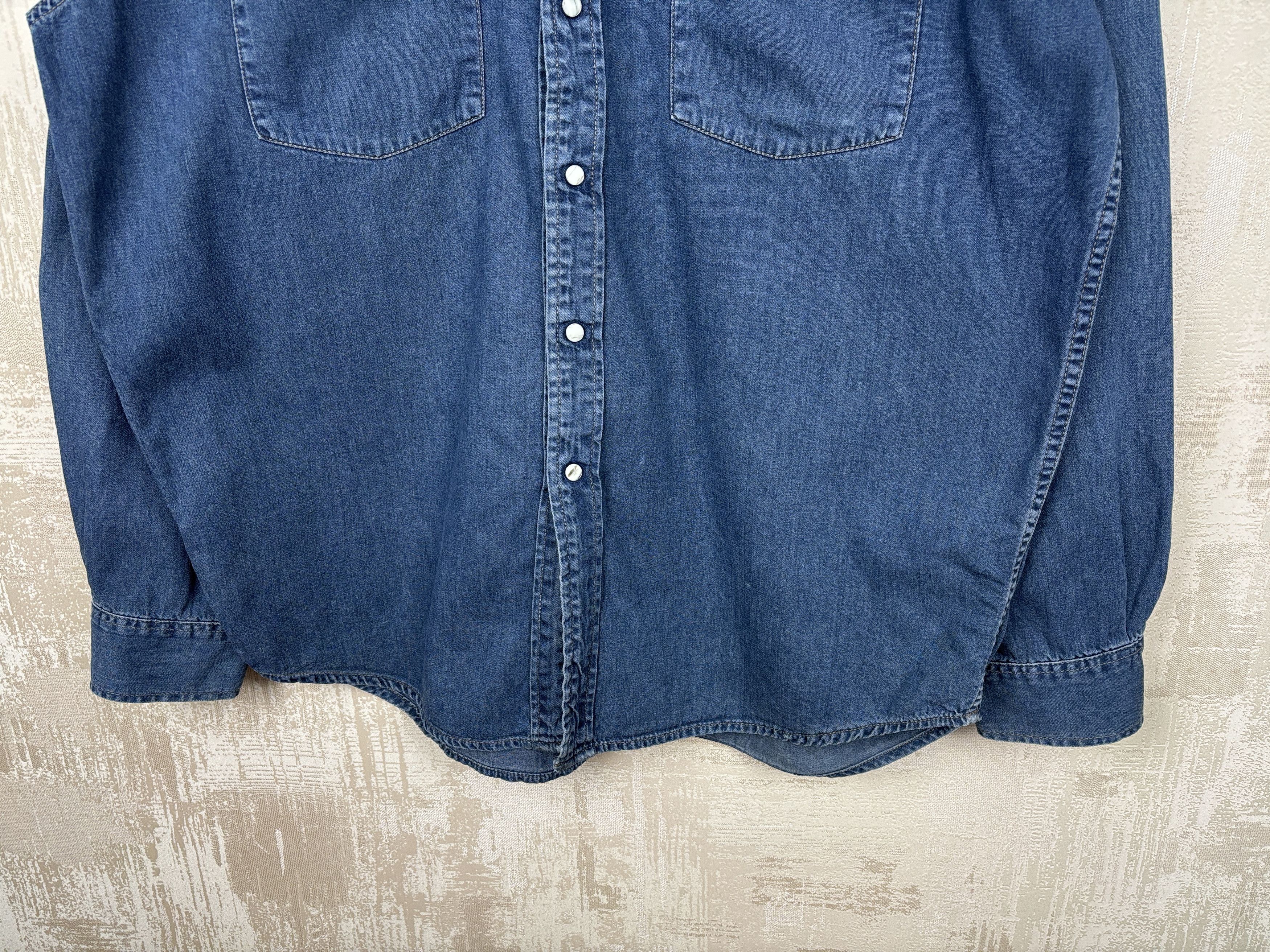 Levi's 90's Levi's Vintage Western Denim Jeans Pearl Snap Shirt Size US XL / EU 56 / 4 - 8 Thumbnail
