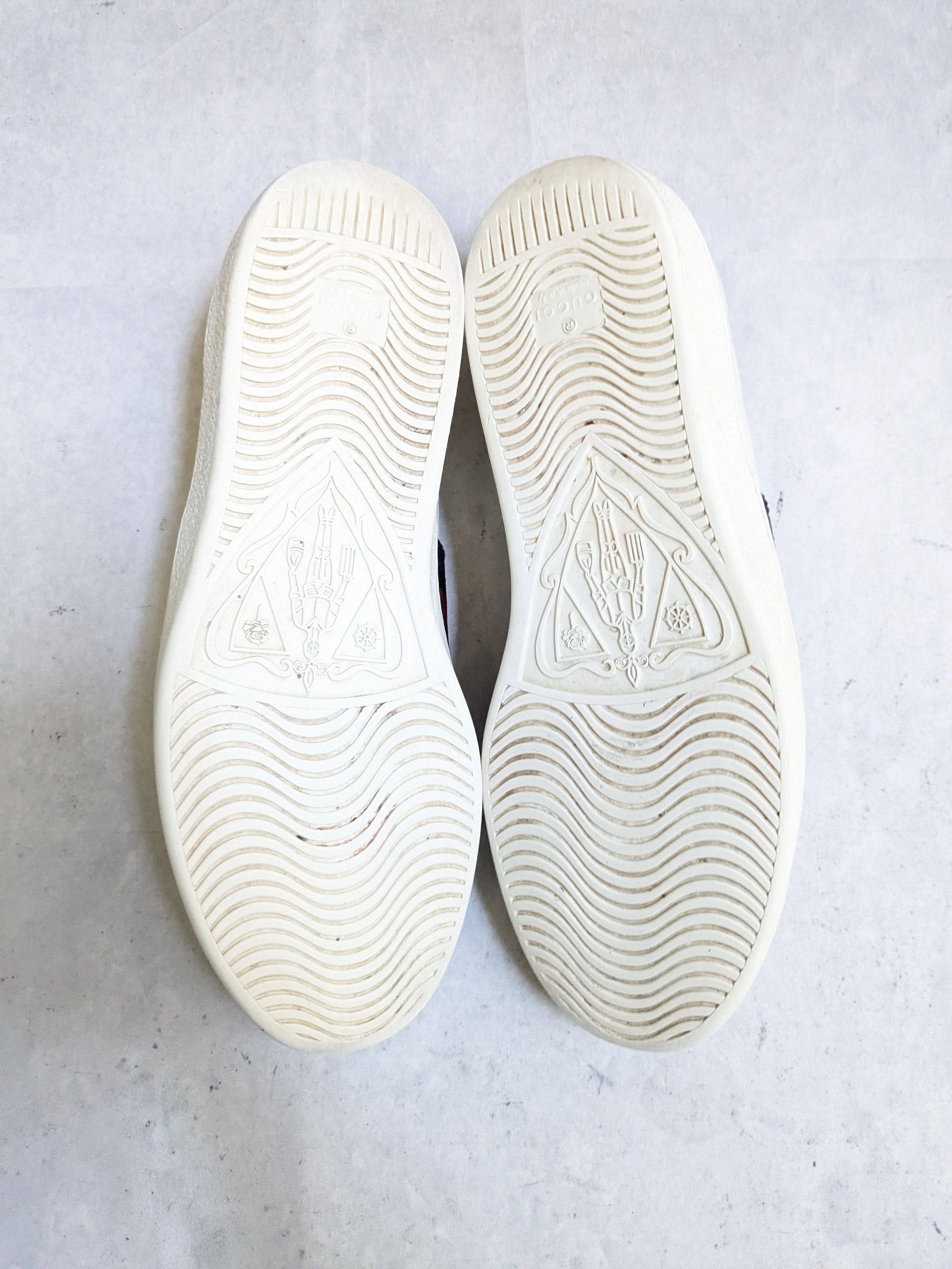 Gucci Gucci Ace Sneakers 10 White Leather Low 386750 Size US 10 / EU 43 - 12 Thumbnail