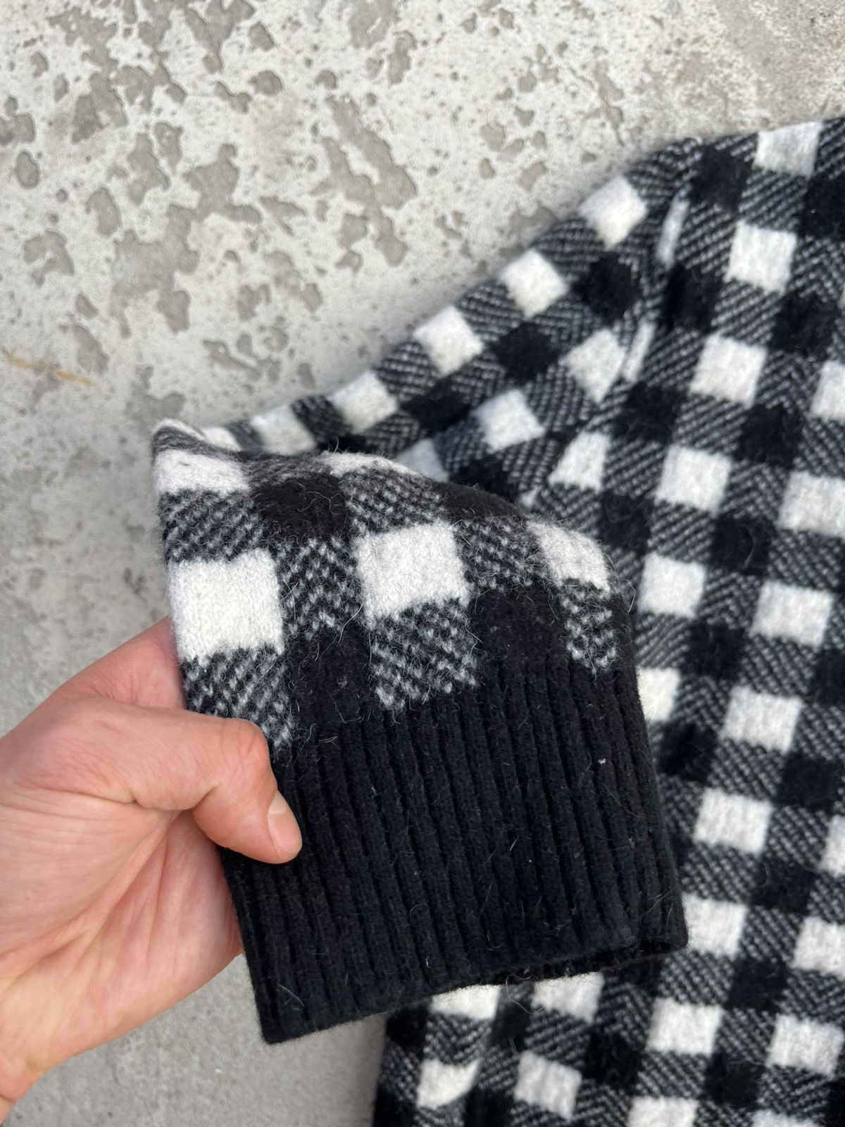 Hedi Slimane × Saint Laurent Paris FW14 Saint Laurent by Hedi Slimane Wool Checkered Sweater Size US S / EU 44-46 / 1 - 18 Thumbnail