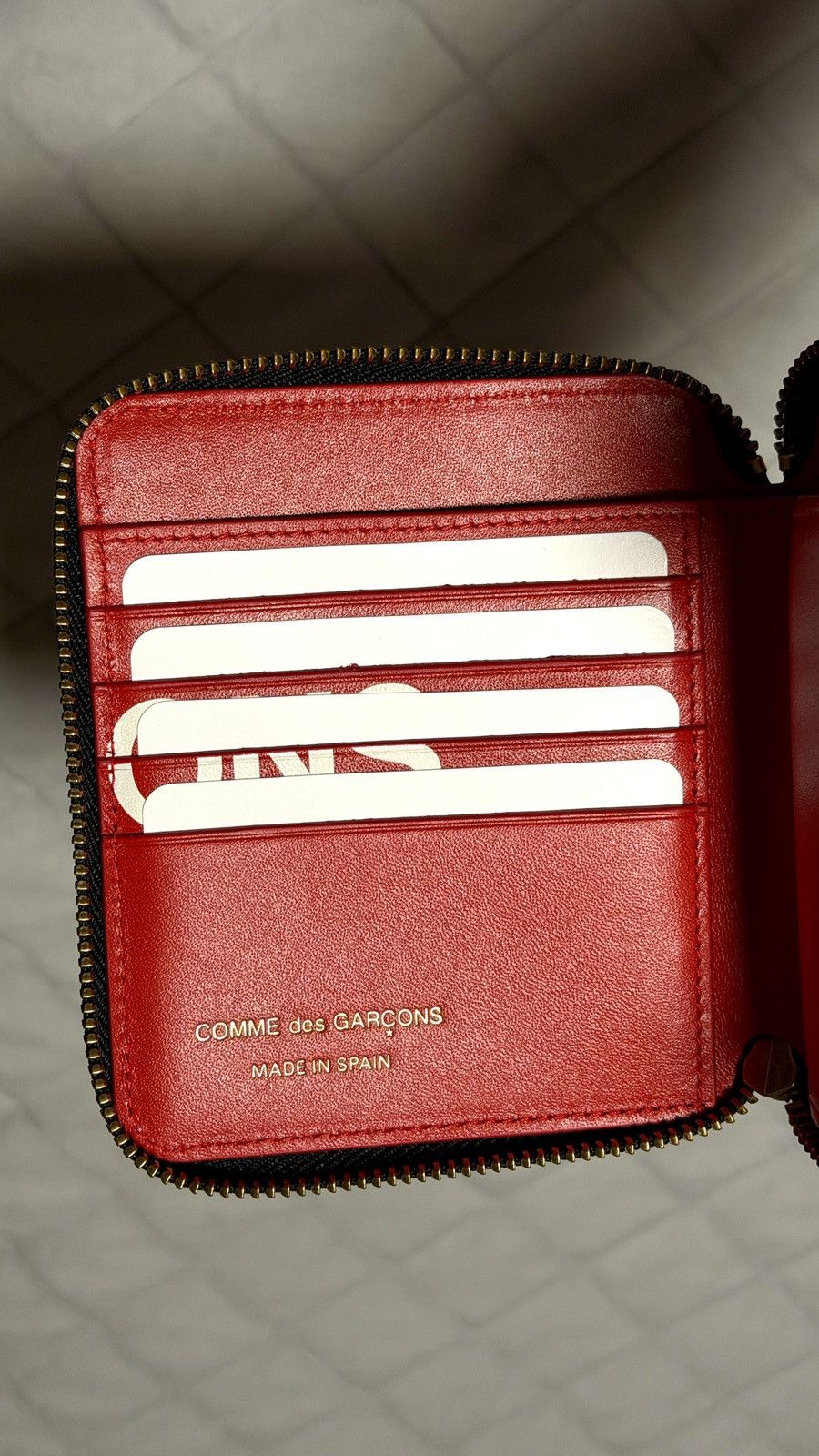 Comme des Garcons Comme des Garcons Red Big Logo Wallet Size ONE SIZE - 3 Thumbnail