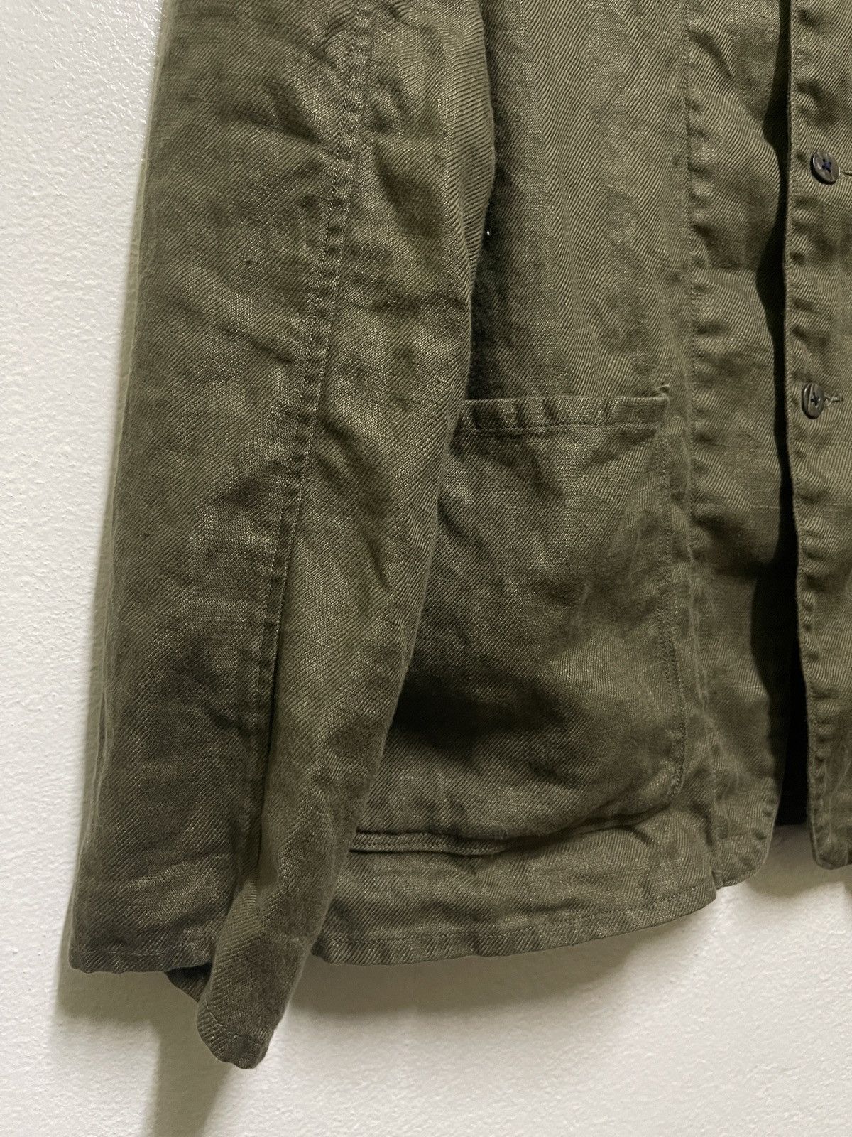 Japanese Brand Kapital Linen Four Button Jacket Size US L / EU 52-54 / 3 - 3 Thumbnail
