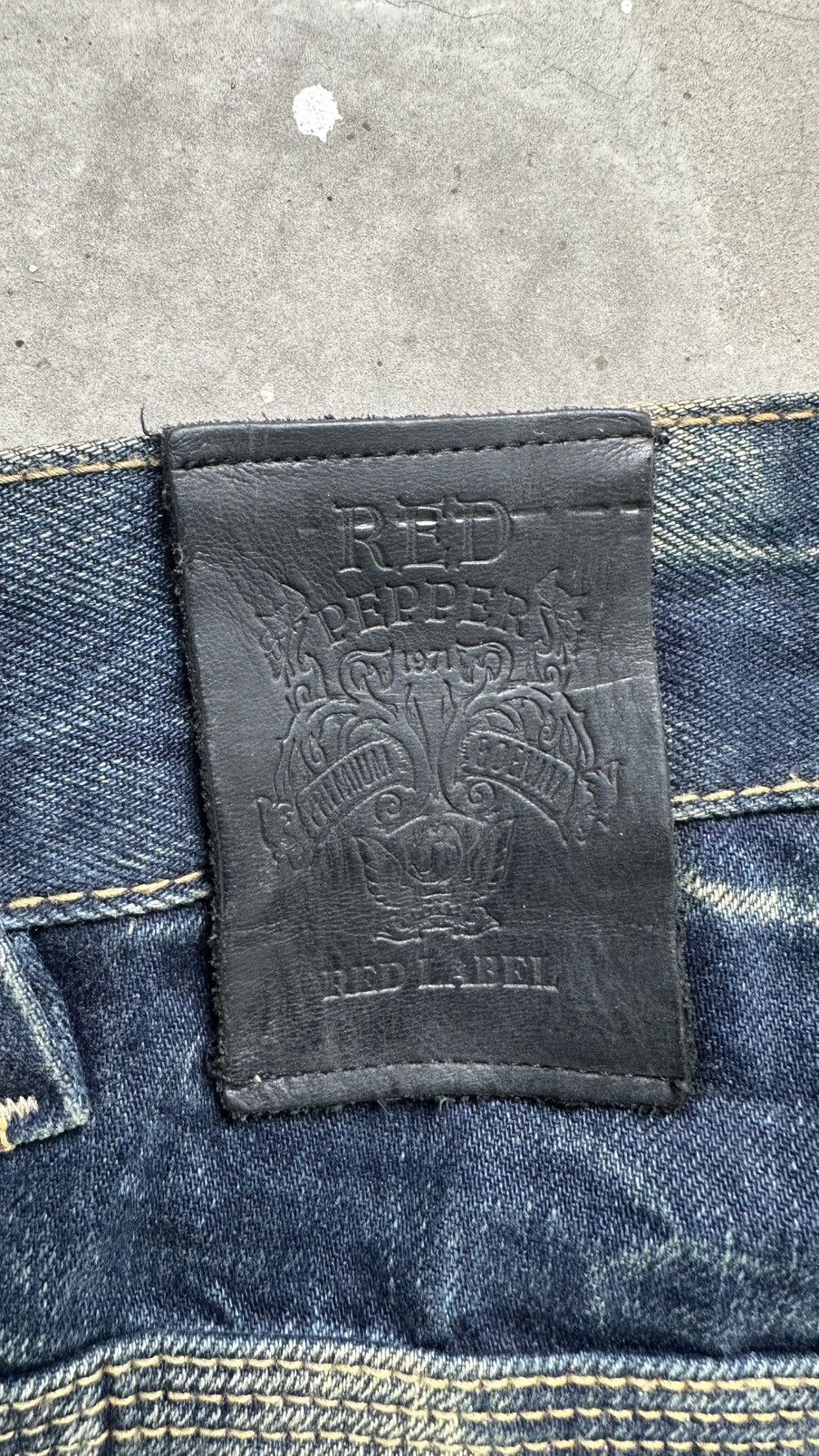 14th Addiction REDPEPPER FADING TATTOO LONG FLARED JEANS Size US 34 / EU 50 - 14 Thumbnail