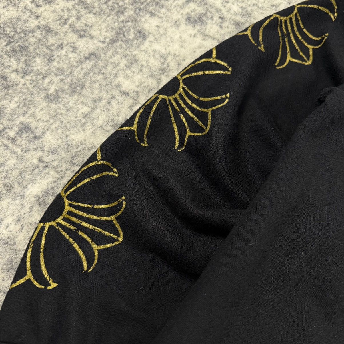 Chrome Hearts Chrome Hearts Vintage Gold Horseshoe Cross Black Zip Hoodie Size US XL / EU 56 / 4 - 11 Thumbnail