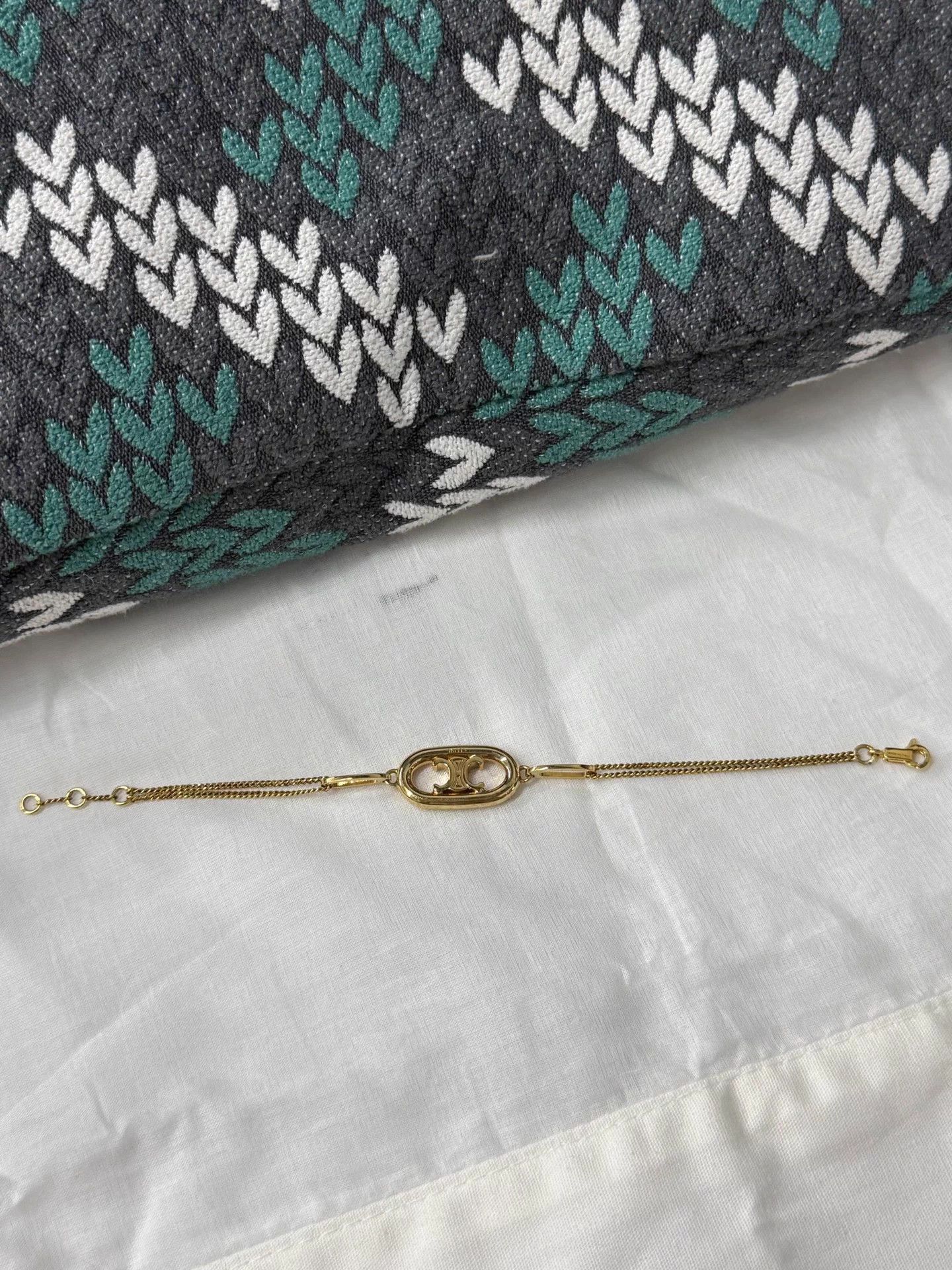 Celine Celine Gold Triomphe Bracelet Size ONE SIZE - 3 Thumbnail