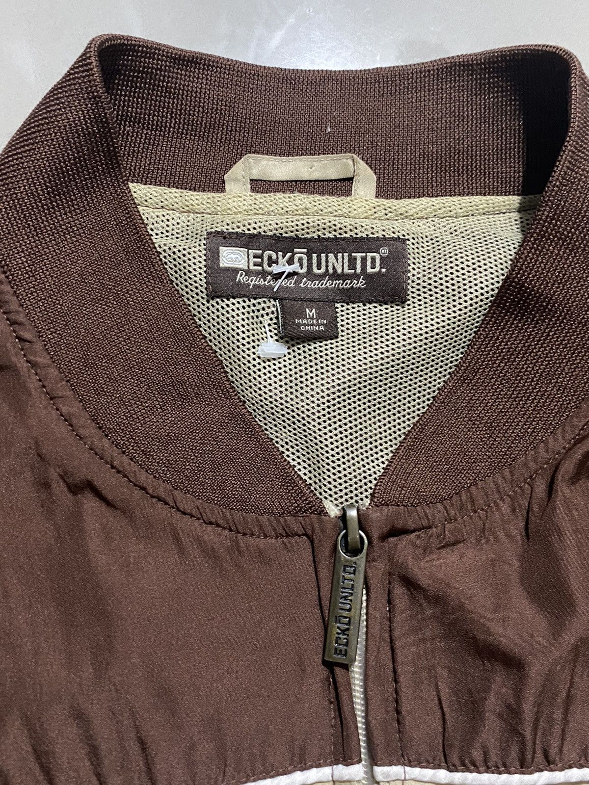 Ecko Unltd. Y2K Ecko Untld Hip Hop Windbreaker Bomber Jacket Brown - M Size US M / EU 48-50 / 2 - 7 Thumbnail