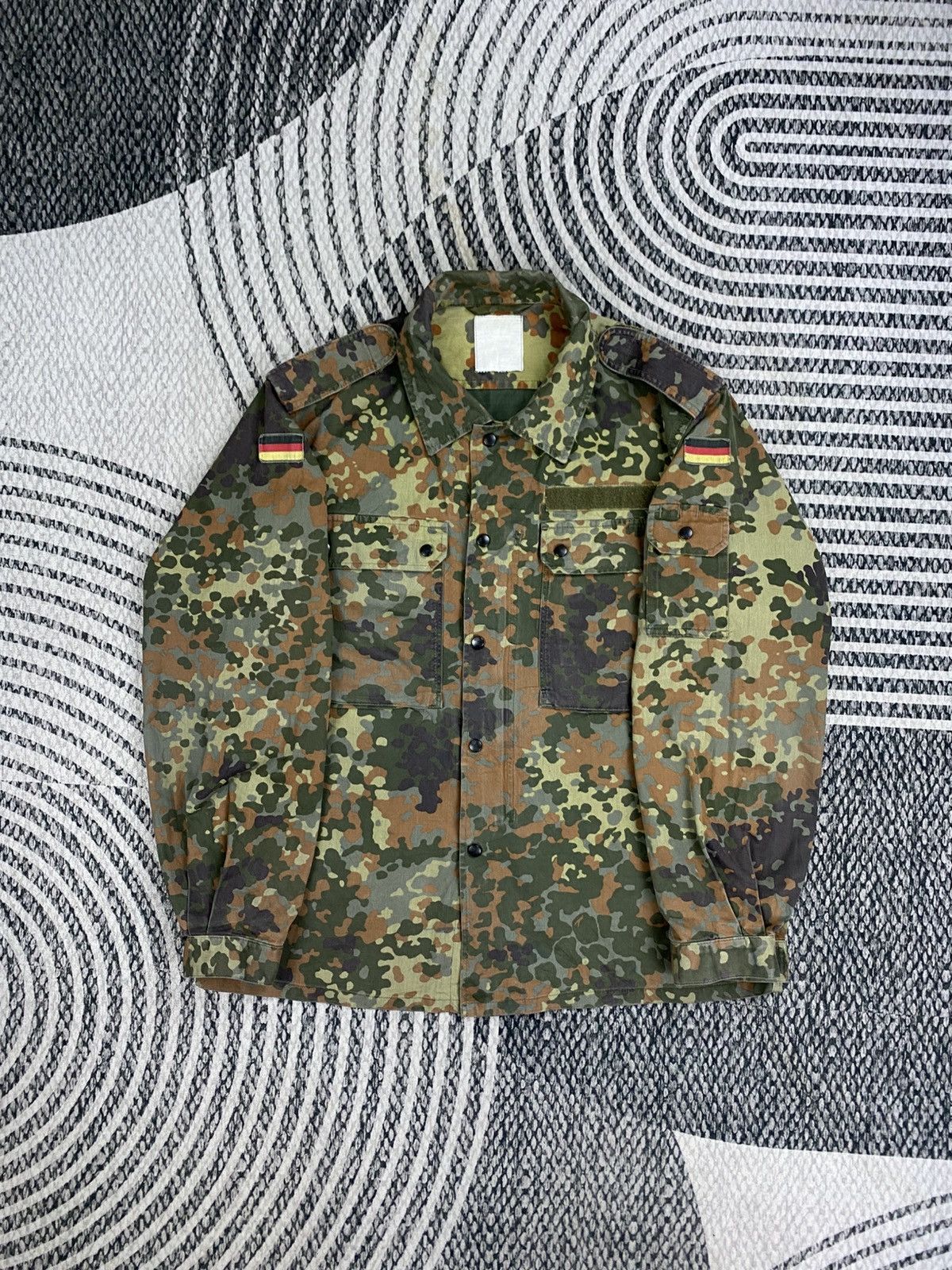 Vintage Vintage German Army Flecktarn Field Camouflage Jacket Size US M / EU 48-50 / 2 - 7 Thumbnail