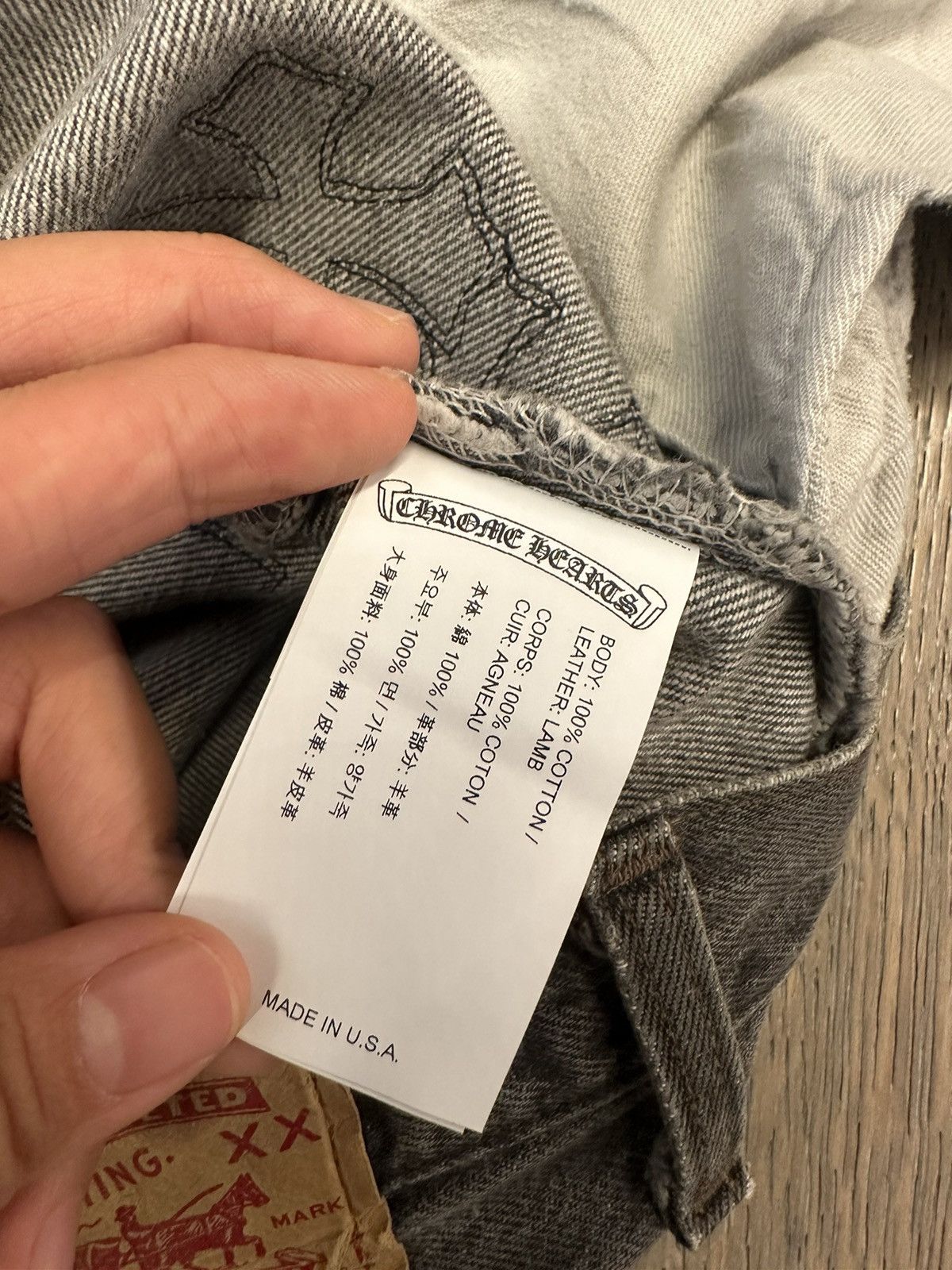 Chrome Hearts 🔥Chrome Hearts 501 Grey Jeans🔥 Size US 29 - 13 Thumbnail