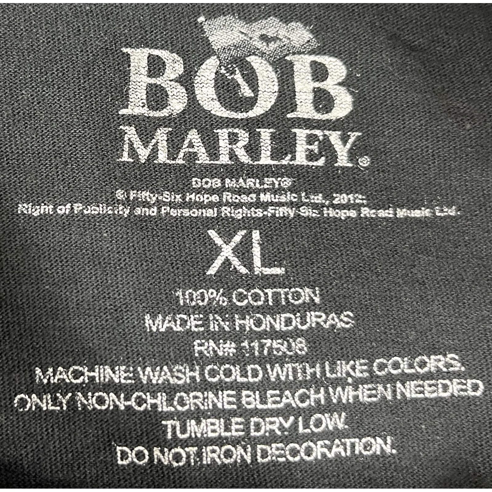 Vintage Bob Marley Men’s Vintage T-Shirt Roots Rock Reggae Size XL Black Short Sleeve Crew Neck Graphic Print Shirt Size US XL / EU 56 / 4 - 4 Thumbnail