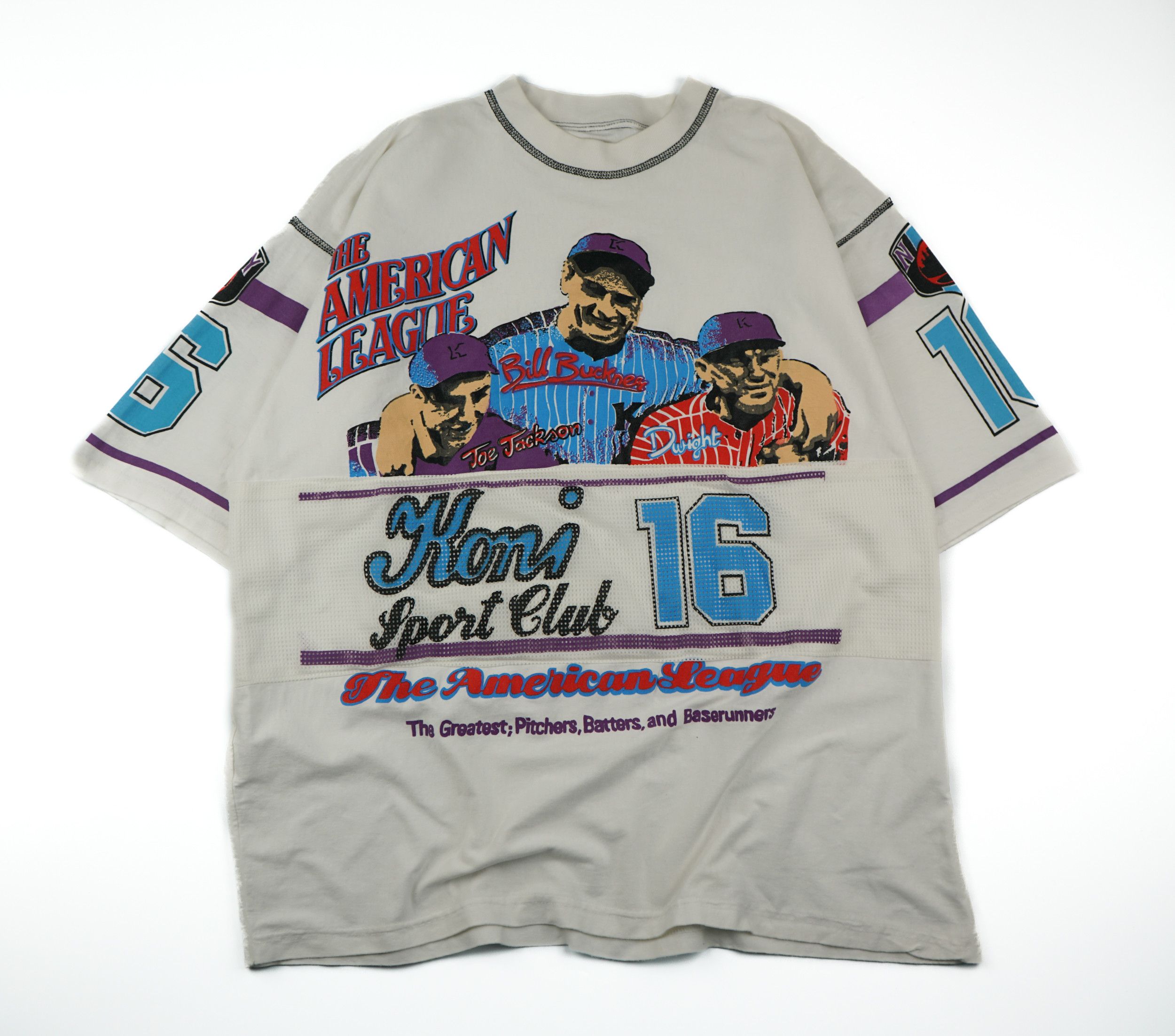 MLB × Vintage 90s Baseball T-Shirt Joe Jackson Bill Buckner Dwight Size US XL / EU 56 / 4 - 1 Thumbnail