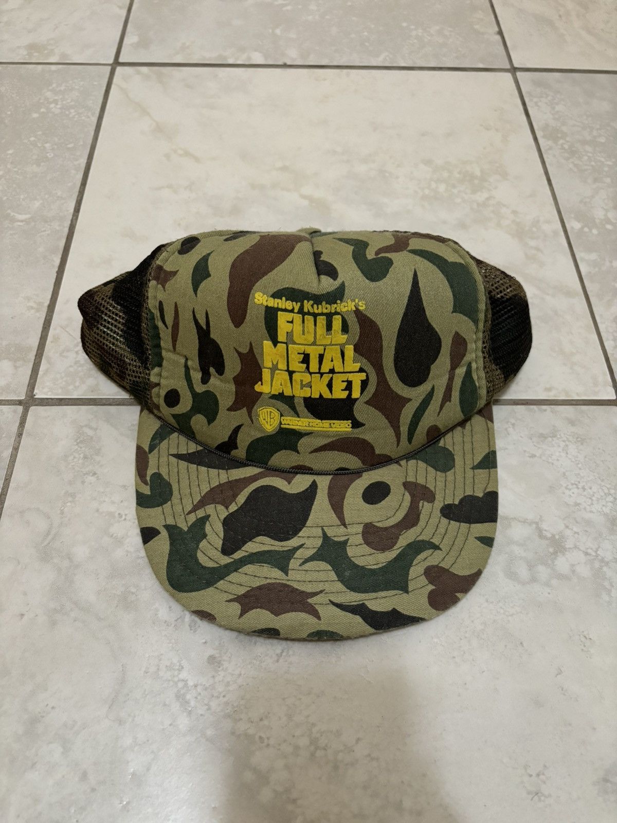 Vintage Rare Vintage 80s Full Metal Jacket Stanley Kubrick Movie Hat Size ONE SIZE - 1 Thumbnail
