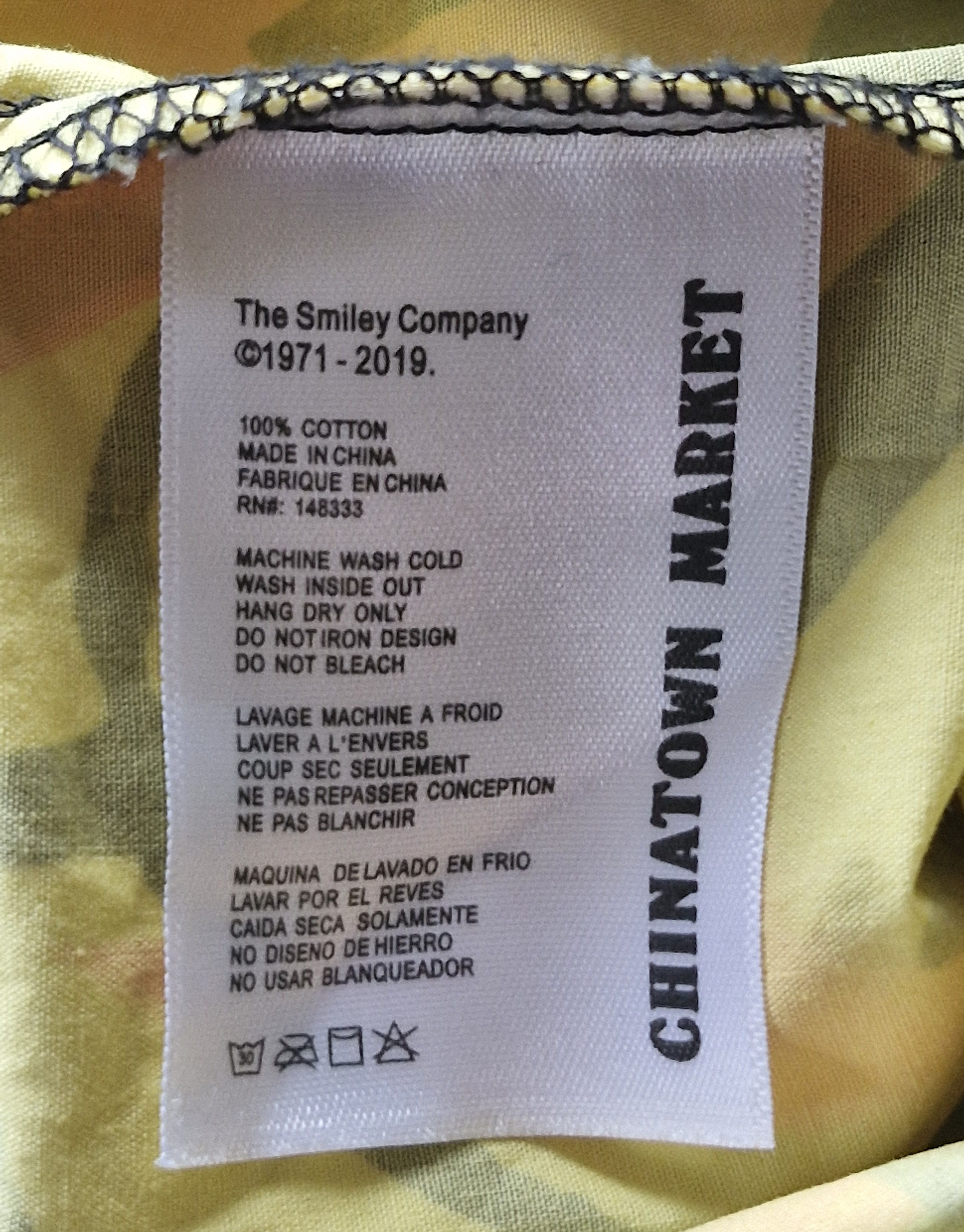 Market Men's Chinatown Market Smiley Flame Button Up shirt Size US M / EU 48-50 / 2 - 6 Thumbnail
