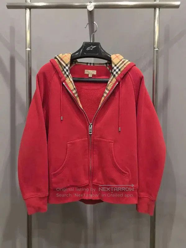 Burberry Burberry Red Women's Sweatshirt with Hood. Size M / US 6-8 / IT 42-44 - 1 Thumbnail