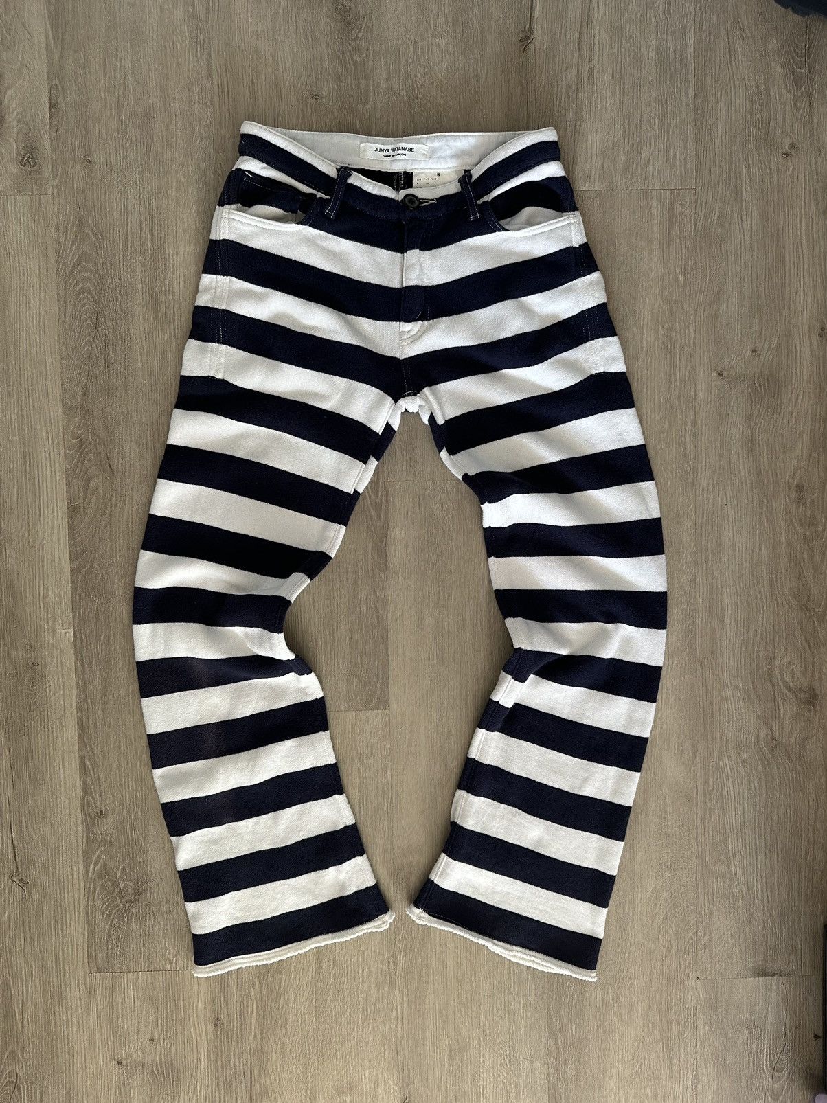 Junya Watanabe Junya Watanabe 03 Striped Flare Pant Size US 28 / EU 44 - 1 Thumbnail
