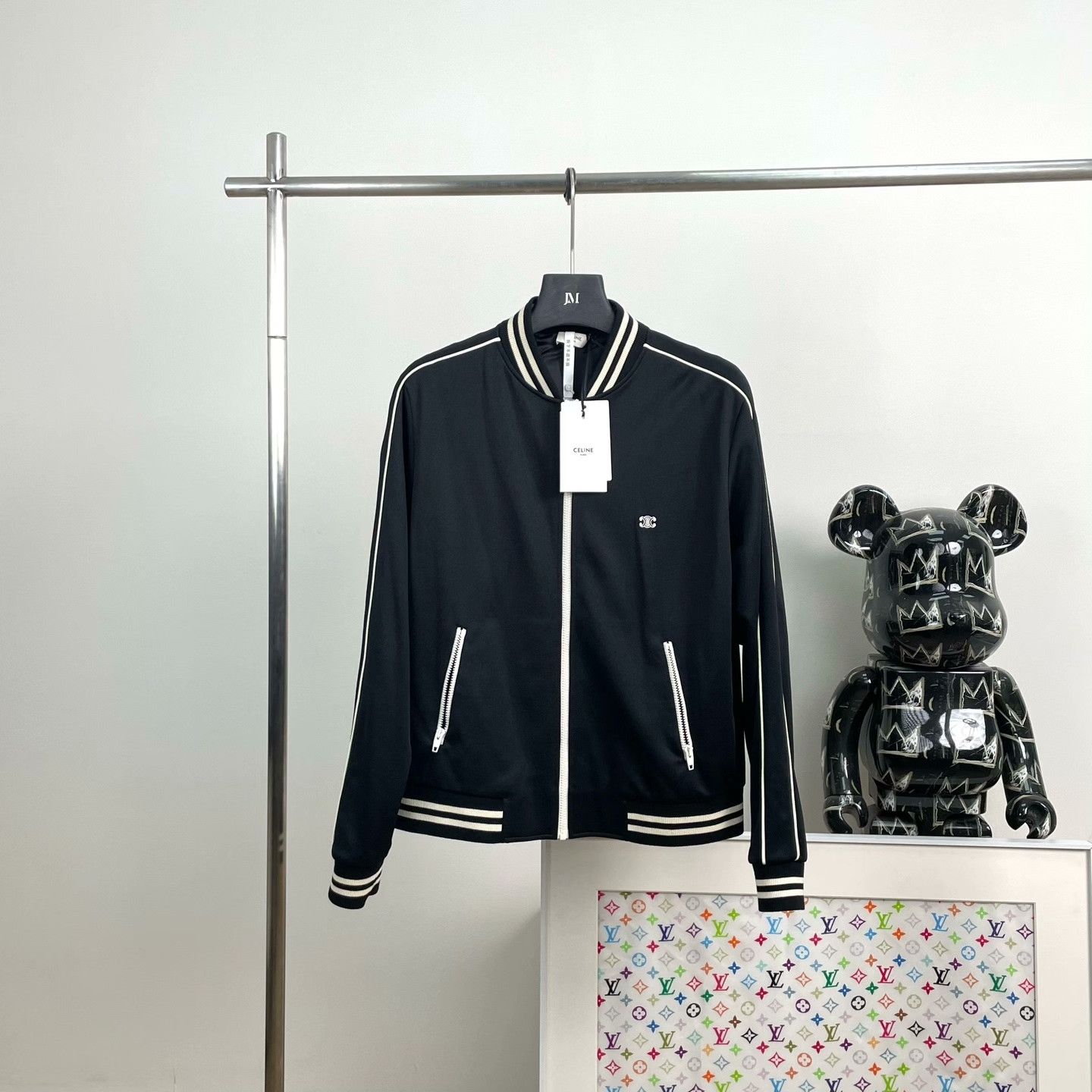 Celine Celine Striped Multi Jacket L Women Size L / US 10 / IT 46 - 1 Thumbnail