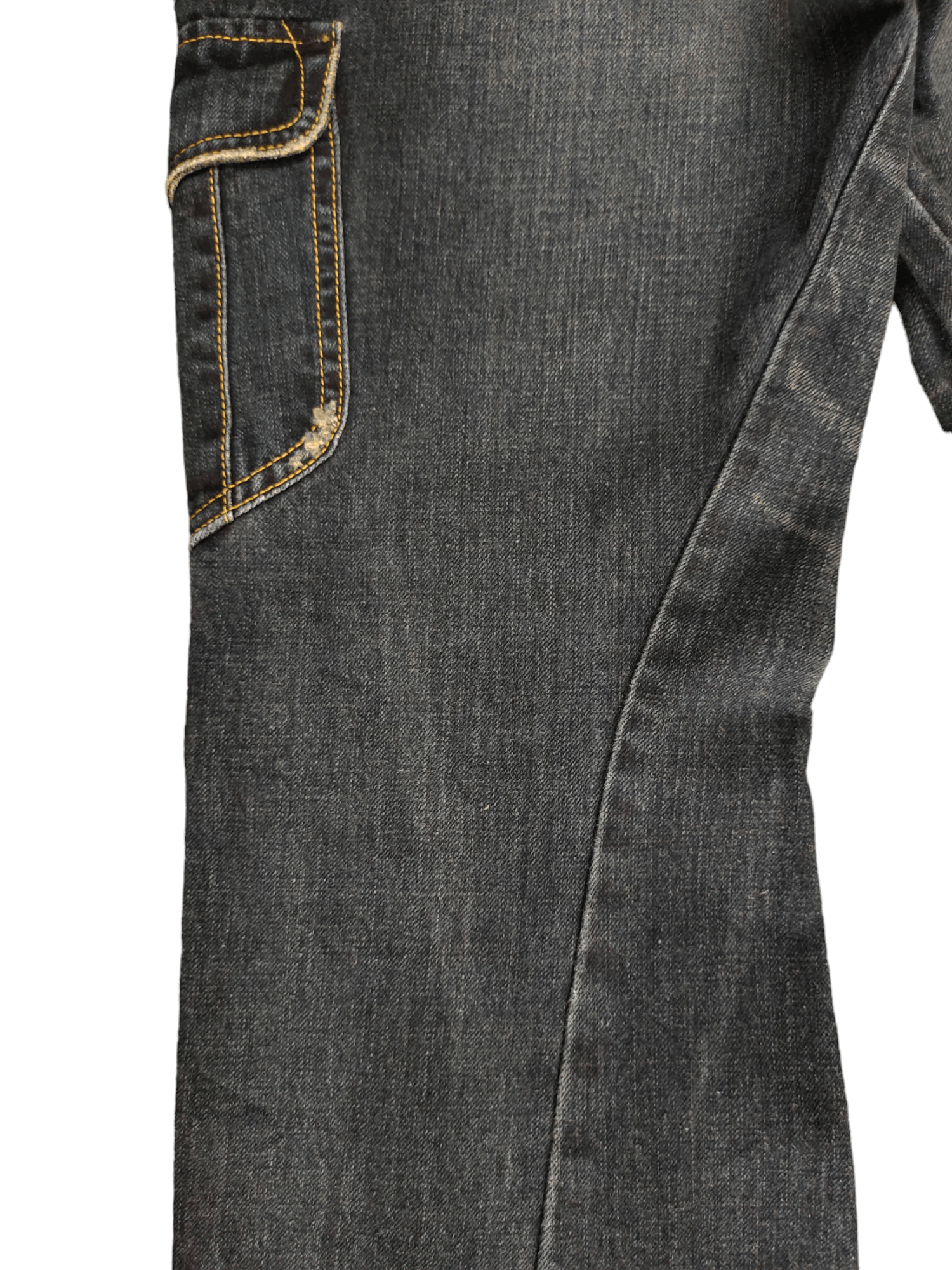 If Six Was Nine Flare Jeans Lee Spiral Cut Cargo Boot Cut Y2k Goa Style Size US 33 - 17 Thumbnail