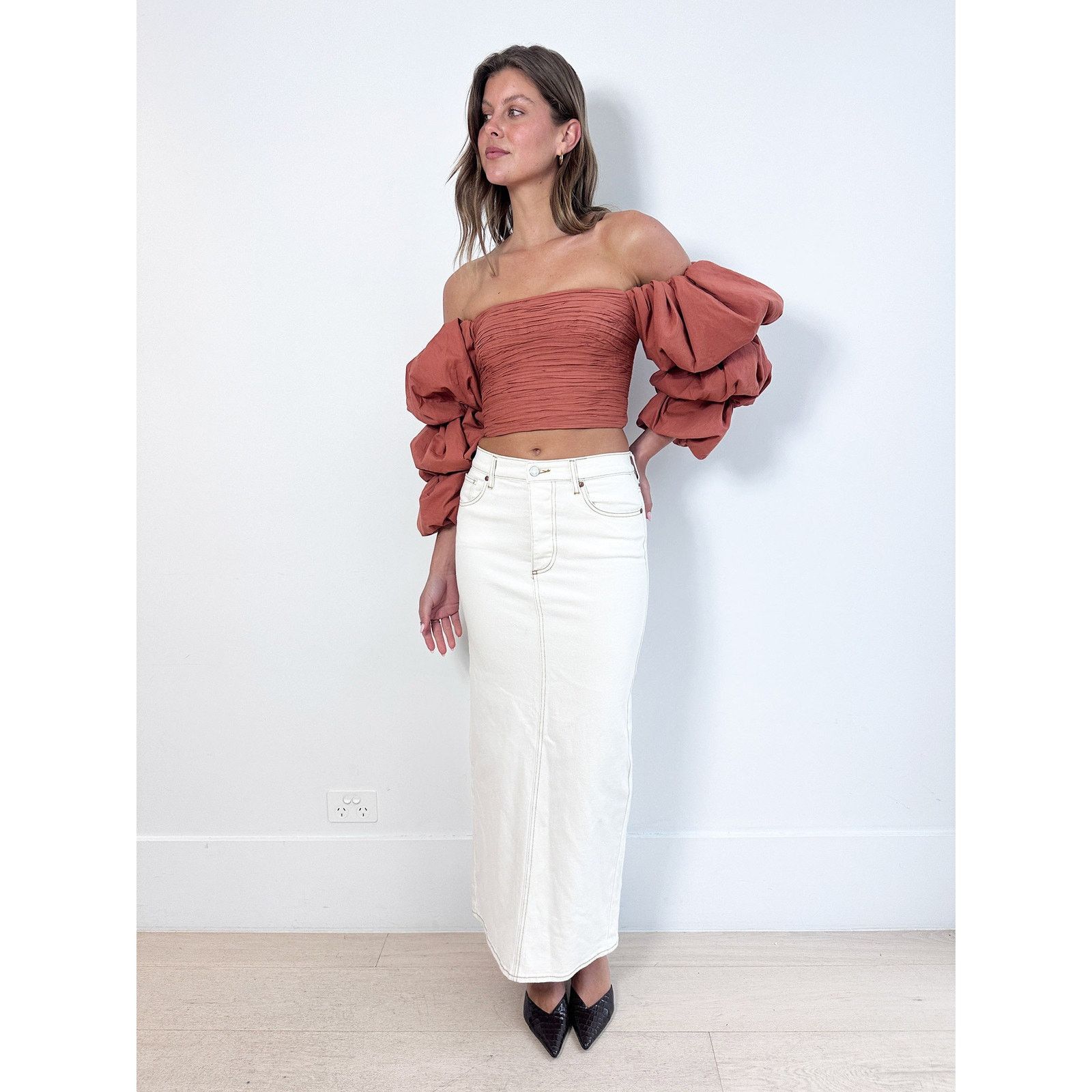 Aje Aje Transcend Puff-Sleeve Top Size S / US 4 / IT 40 - 1 Thumbnail