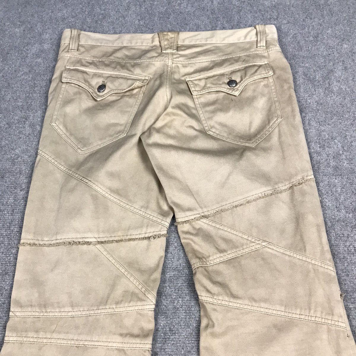 Japanese Brand × Le Grande Bleu (L.G.B.) × Tornado Mart Flare Modern Lovers patchwork Japan design bootcut pants Size US 32 / EU 48 - 9 Thumbnail