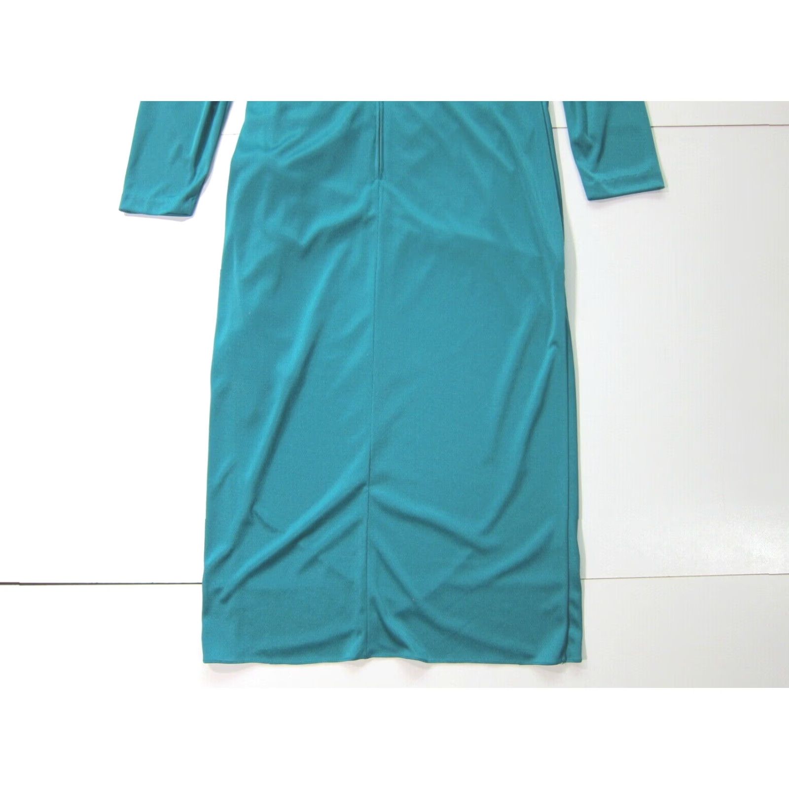 Vintage Vintage Pellini After 5 Green Long Sleeve Ruched Ruffle Cocktail Dress Women L Size L / US 10 / IT 46 - 7 Thumbnail