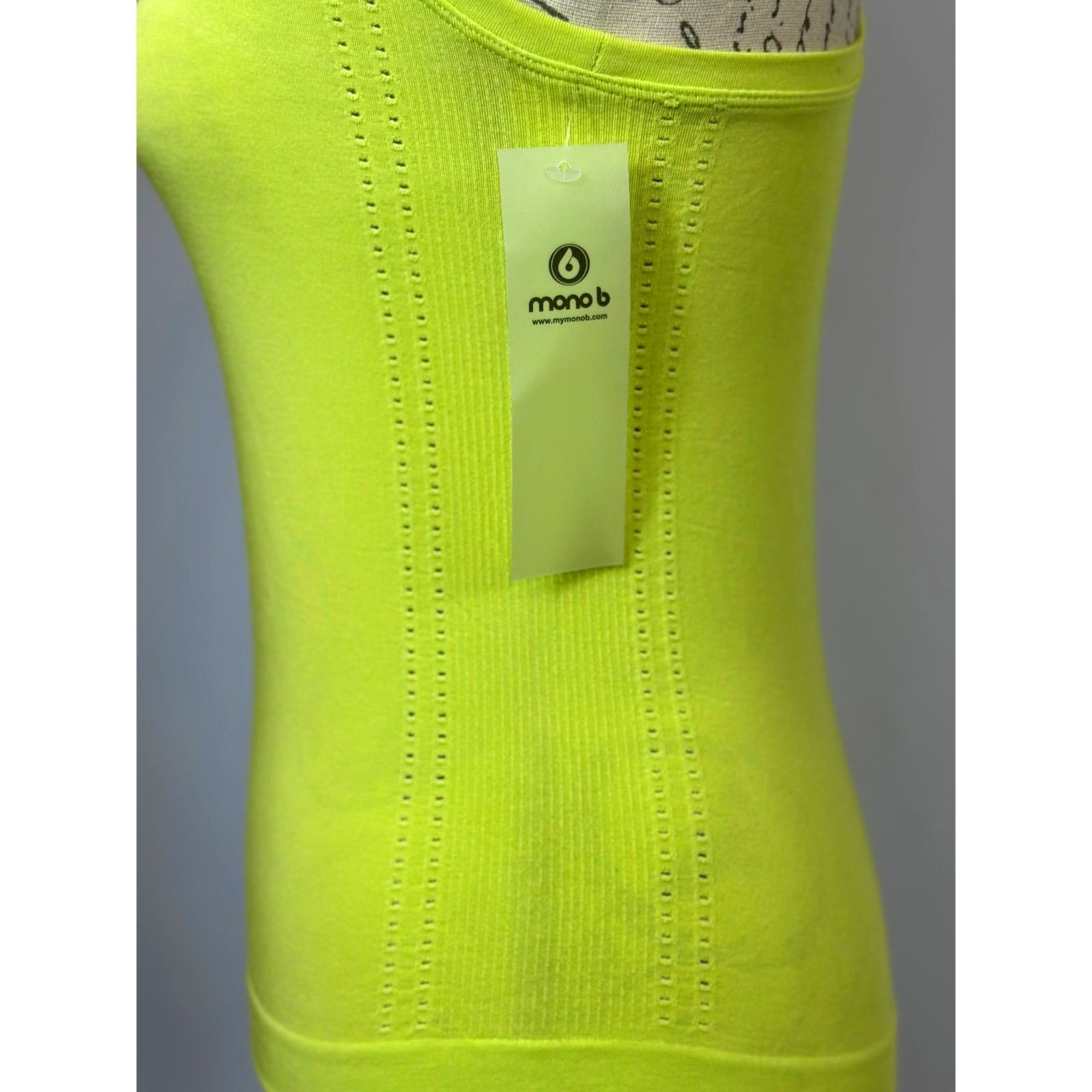 Other Mono B Racerback Perforated Tank Neon Green M Size M / US 6-8 / IT 42-44 - 5 Thumbnail