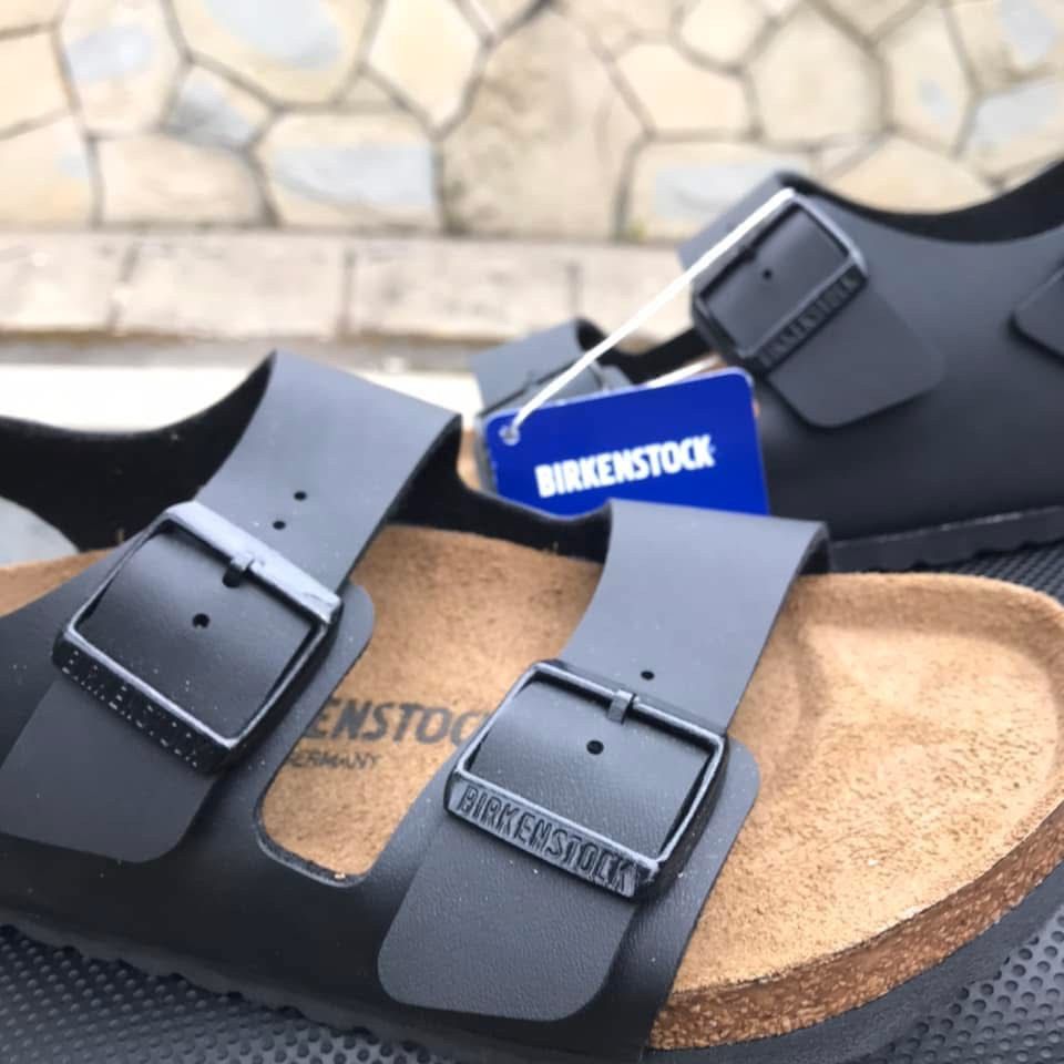 Birkenstock Birkenstock Milano Sandals 3straps Leatherman Black Leather Size US 7 / EU 40 - 8 Thumbnail