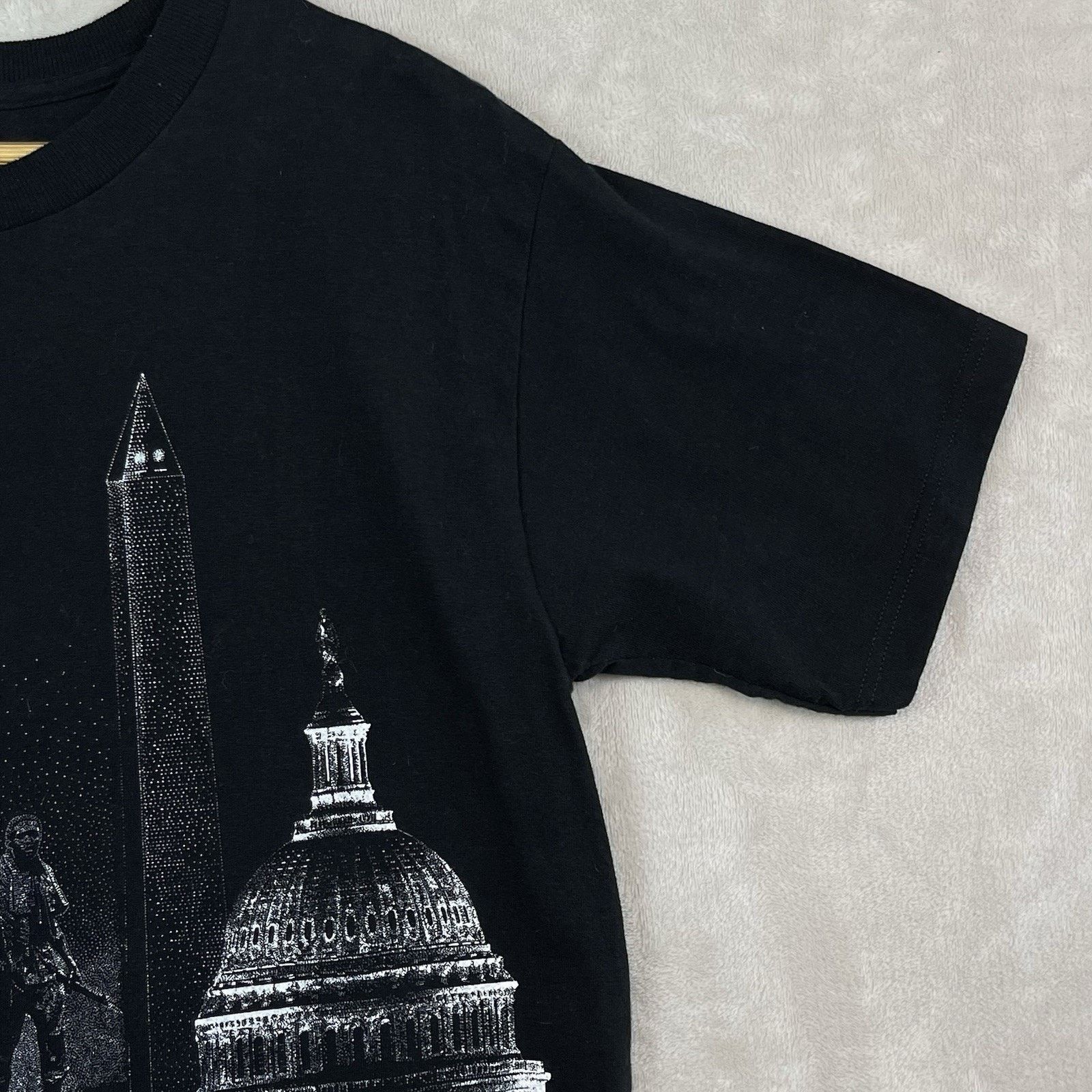 Fruit Of The Loom 90s Washington DC T Shirt Wraparound Print Rare Capitol Size US M / EU 48-50 / 2 - 3 Thumbnail
