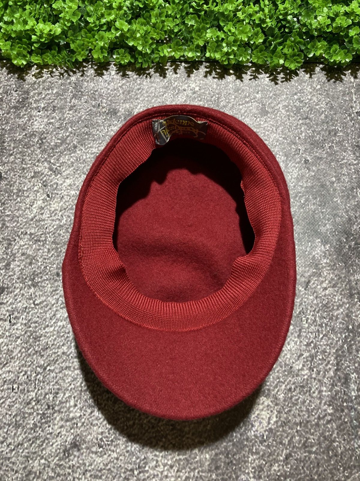 Vivienne Westwood Vivienne Westwood Orb Logo Wool Felt Beret Cap Hat Red Italy Size ONE SIZE - 6 Thumbnail