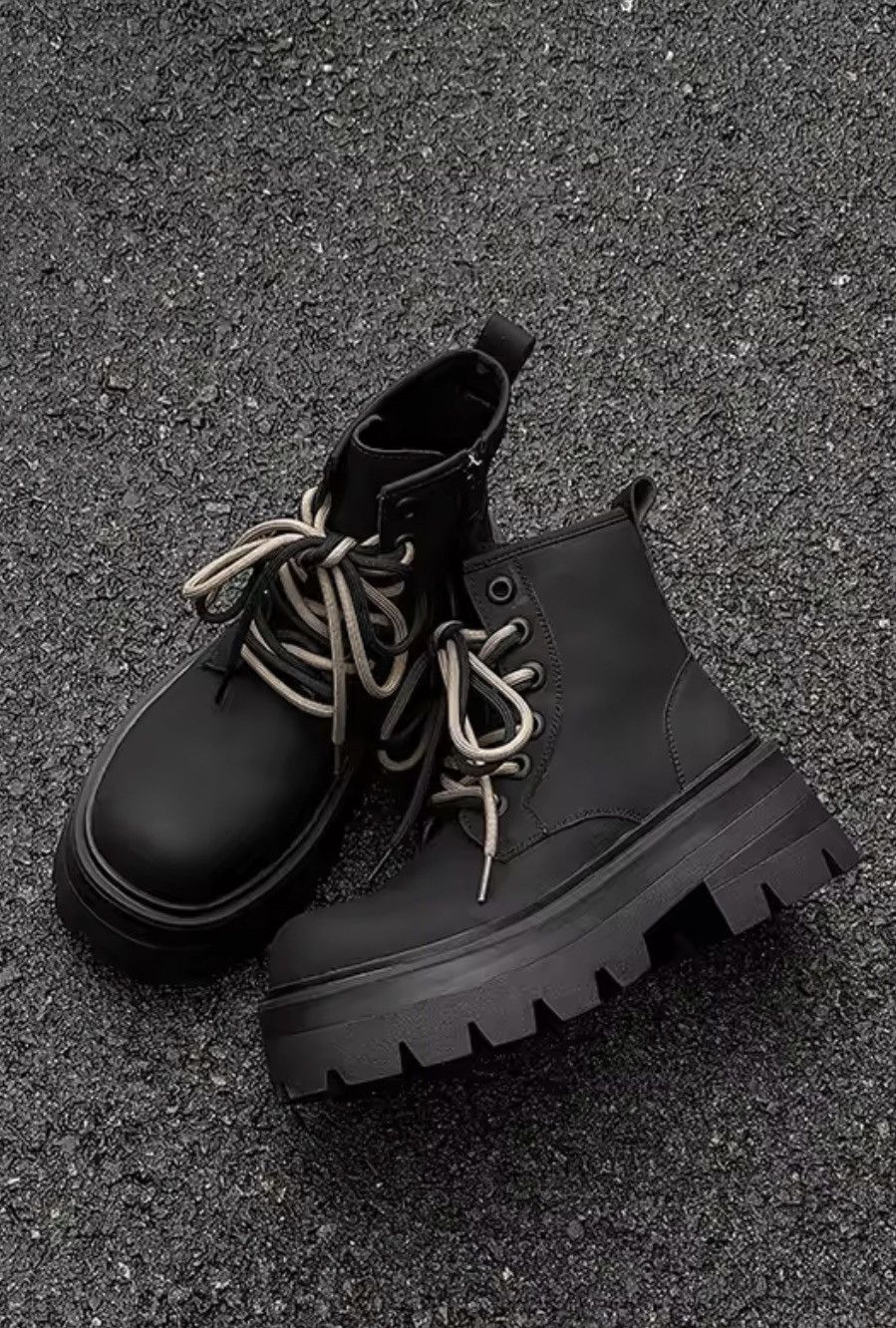 Japanese Brand Black Combat Boots Size US 9.5 / EU 42-43 - 3 Thumbnail
