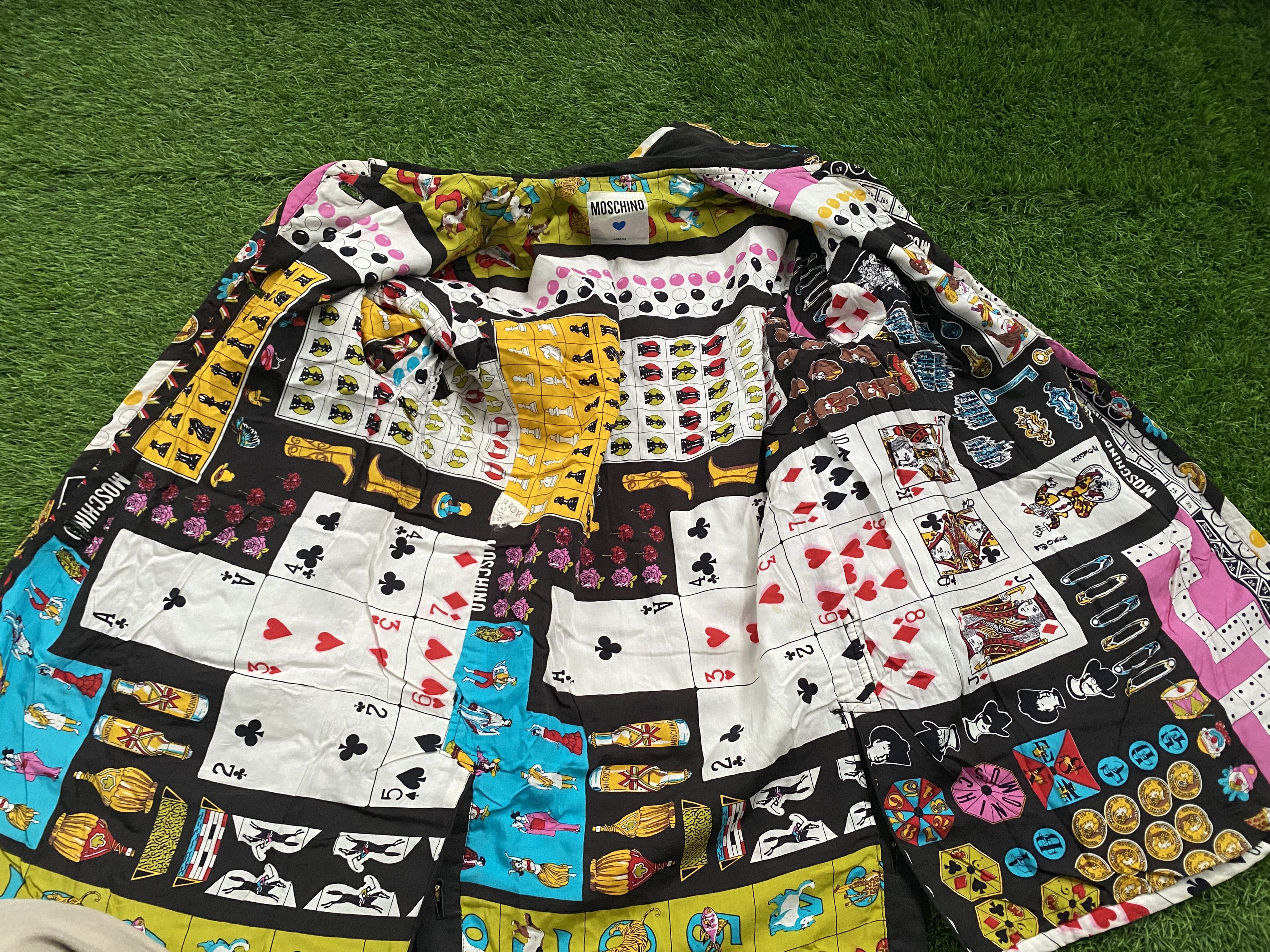 Moschino Vintage Moschino Playing Card Quilted Coat Jacket Size US M / EU 48-50 / 2 - 5 Thumbnail