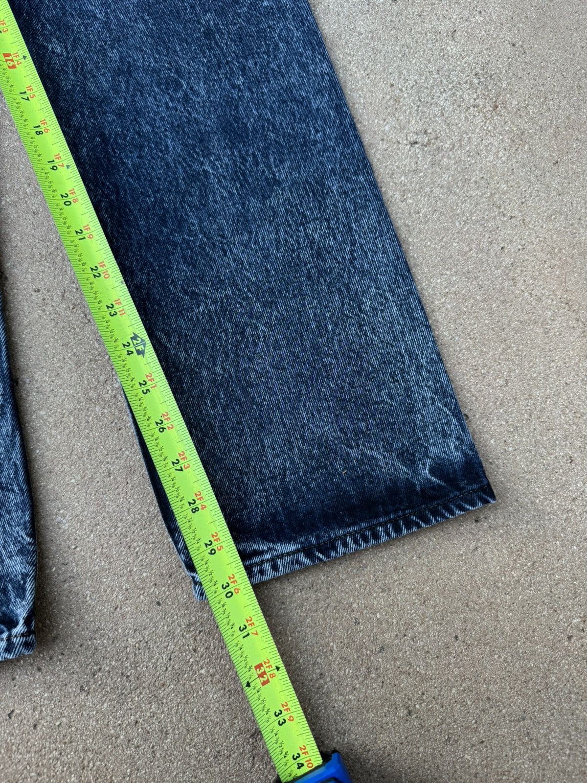 Levi's Vtg 80s Levi’s 501xx Buttonfly Black Acid Wash Jeans 29x30 Size US 29 - 10 Thumbnail