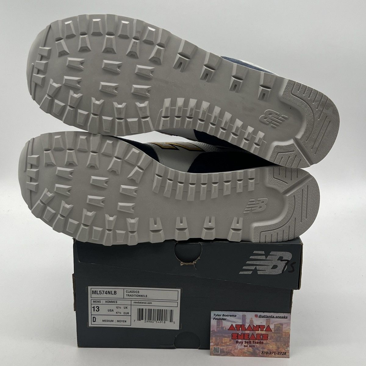 New Balance 574 varsity green indigo Size US 13 / EU 46 - 8 Thumbnail