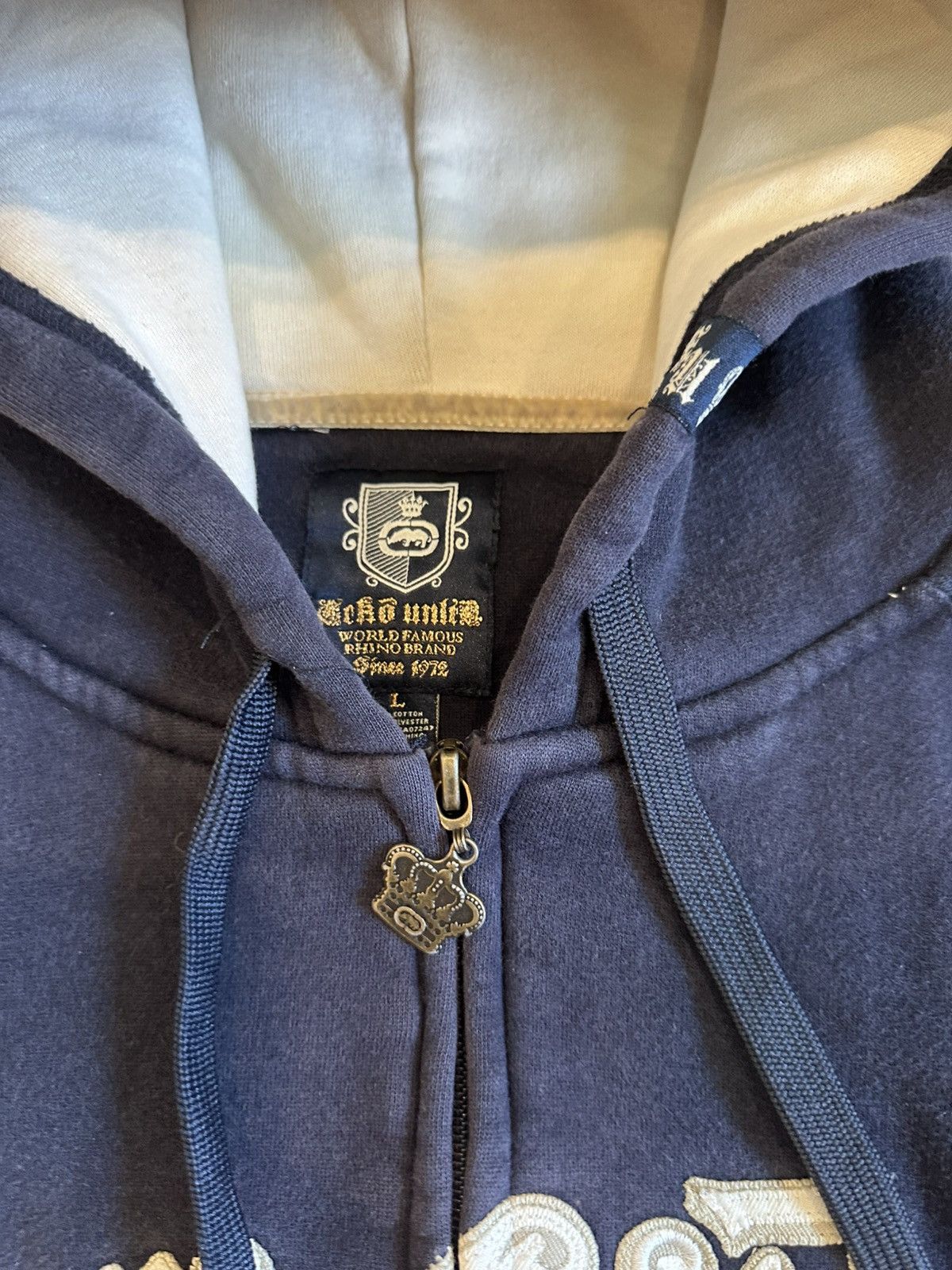 Ecko Unltd. Vintage Ecko Unltd. Zip Up Embroidered Hoodie Size US L / EU 52-54 / 3 - 4 Thumbnail