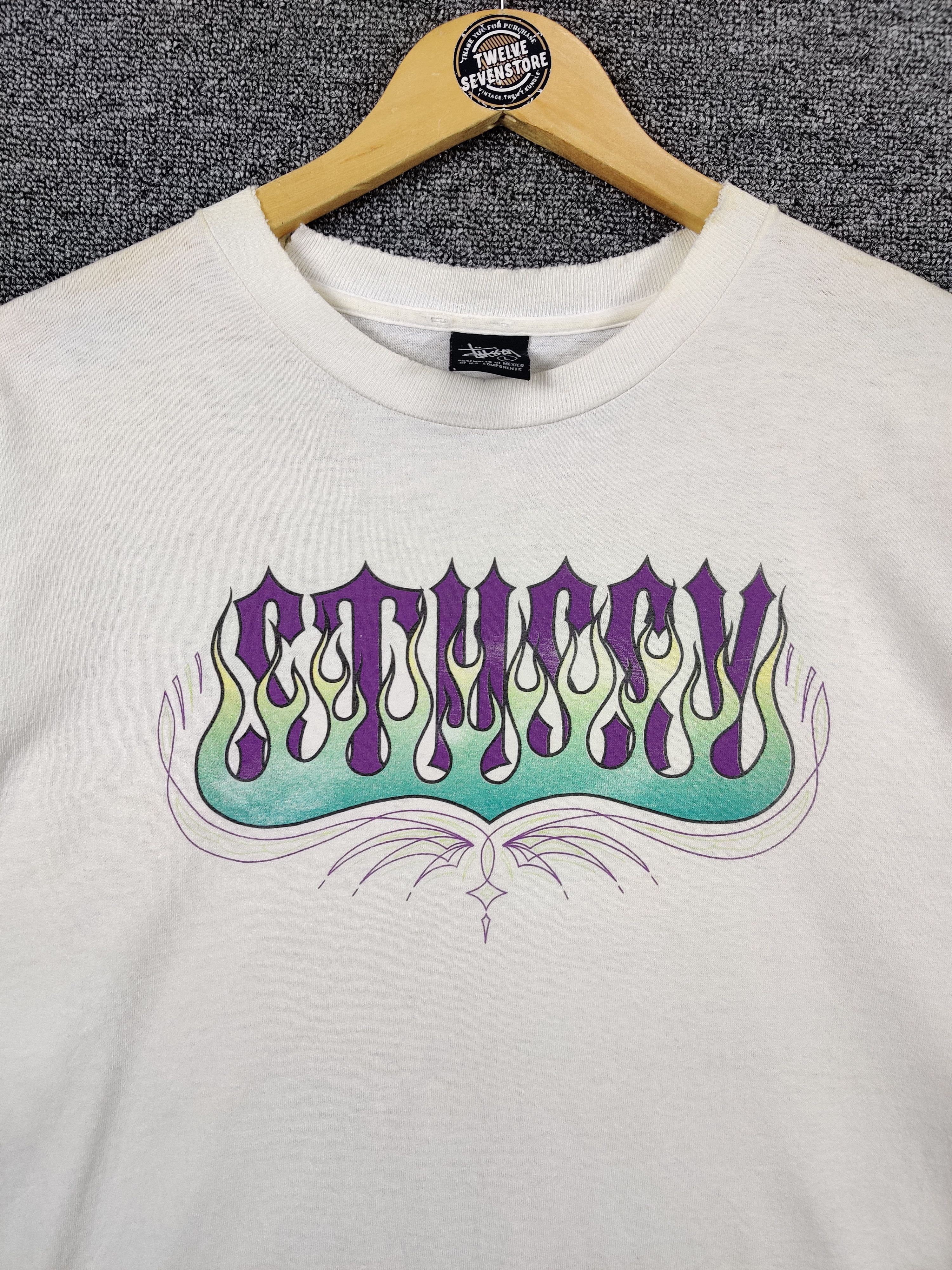 Stussy Vintage Trashed Stussy Distressed Tee Tshirt Size US L / EU 52-54 / 3 - 7 Thumbnail