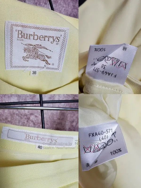 Burberry Burberry Summer Yellow Cotton Short Sleeve Cardigan. Size S / US 4 / IT 40 - 8 Thumbnail