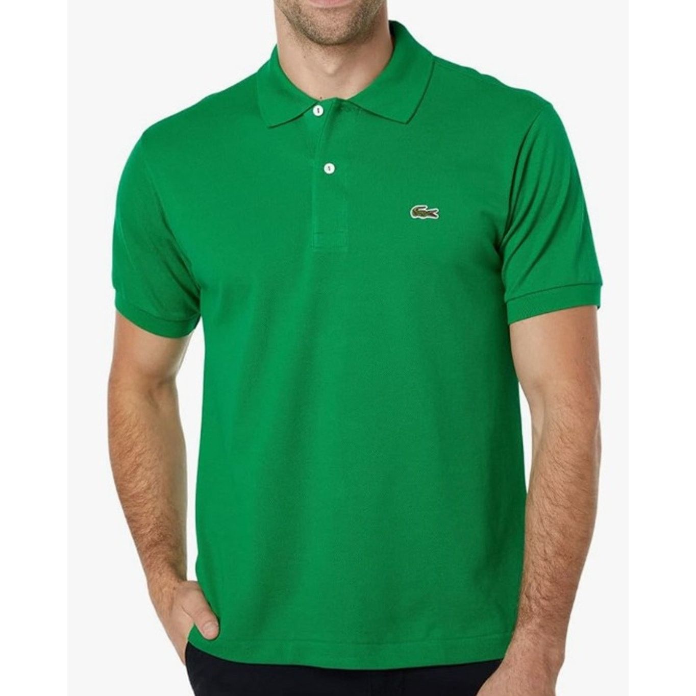 Lacoste Lacoste Mens Legacy Short L.1212 Pique Polo Shirt Fl Green M Size US M / EU 48-50 / 2 - 1 Thumbnail