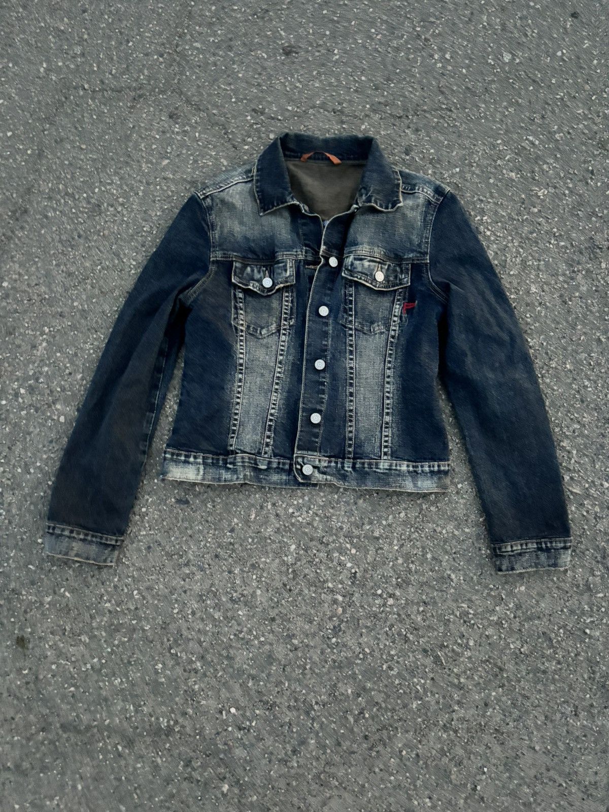 Japanese Brand × Vintage Vintage Designer brand y2k cropped denim jacket Size XL / US 12-14 / IT 48-50 - 3 Thumbnail