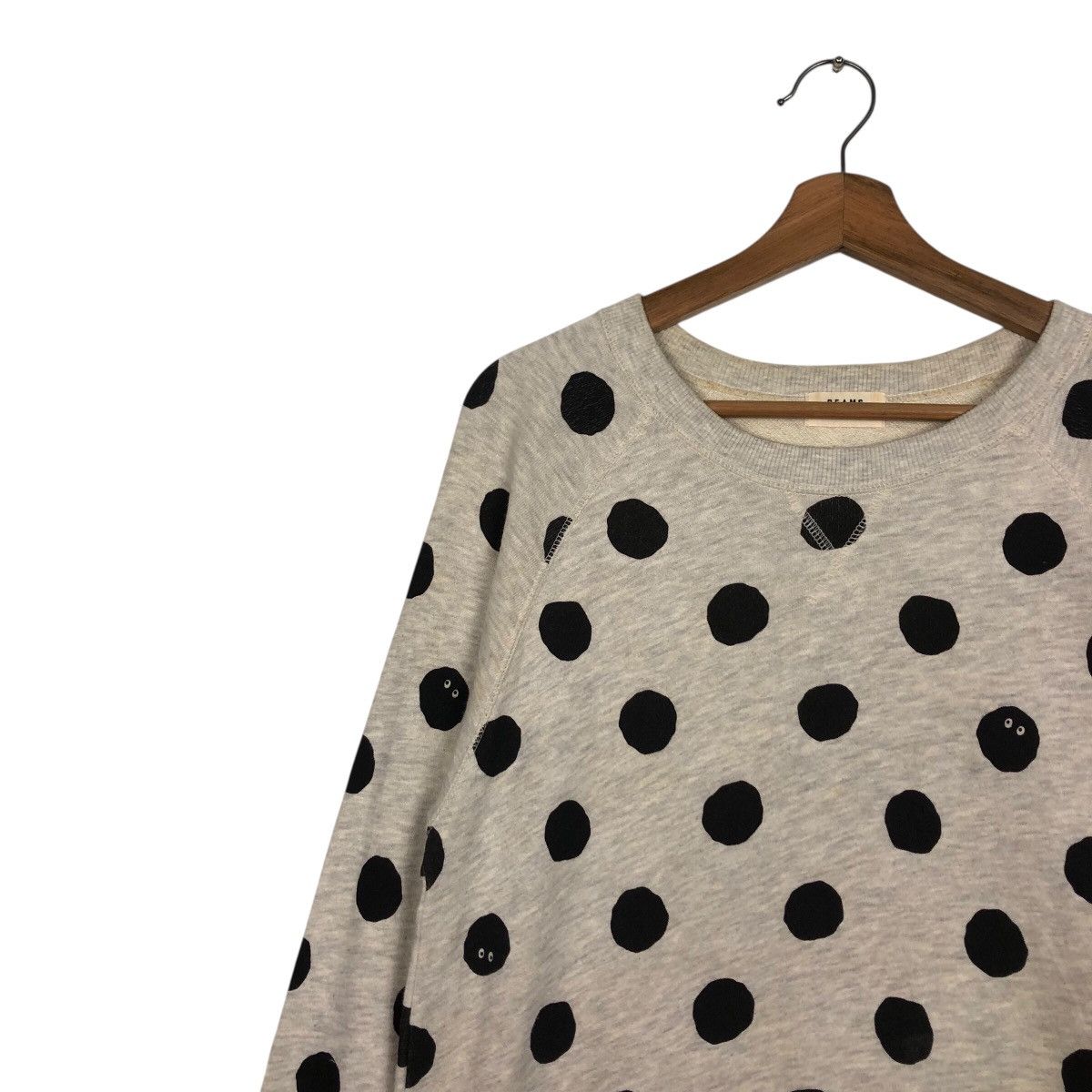 Japanese Brand BEAMS HEART Polka Dot Crewneck Sweatshirt Issey Miyake Size US M / EU 48-50 / 2 - 8 Thumbnail