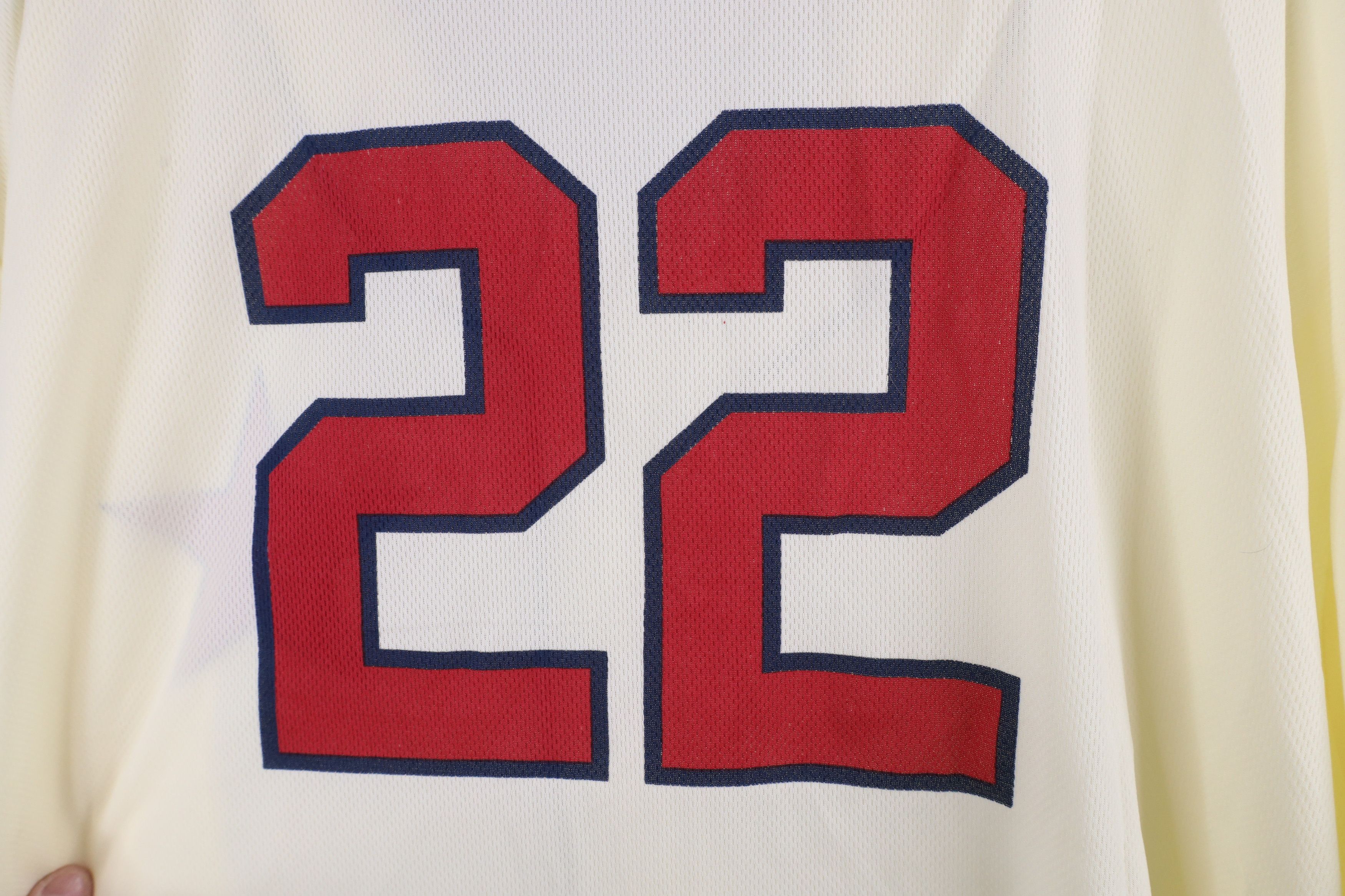 Vintage Vintage Negro League Detroit Stars Baseball Jersey Cream Size US XXL / EU 58 / 5 - 9 Thumbnail