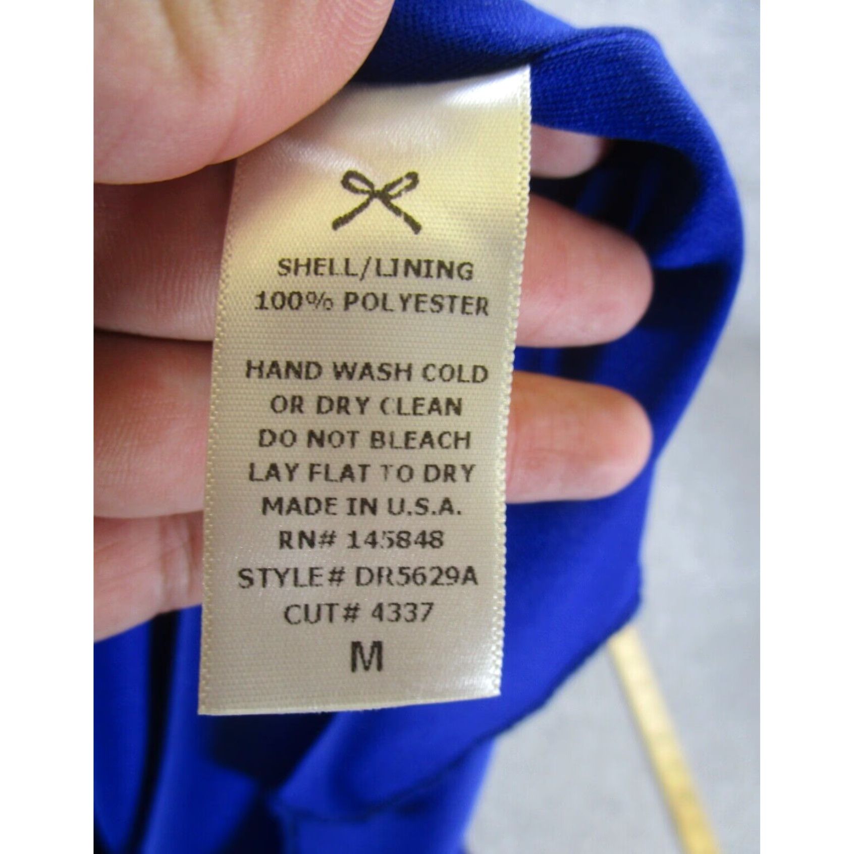 Vintage Everly Womens Medium Blue Boat Neck Shift Dress Size M / US 6-8 / IT 42-44 - 8 Thumbnail