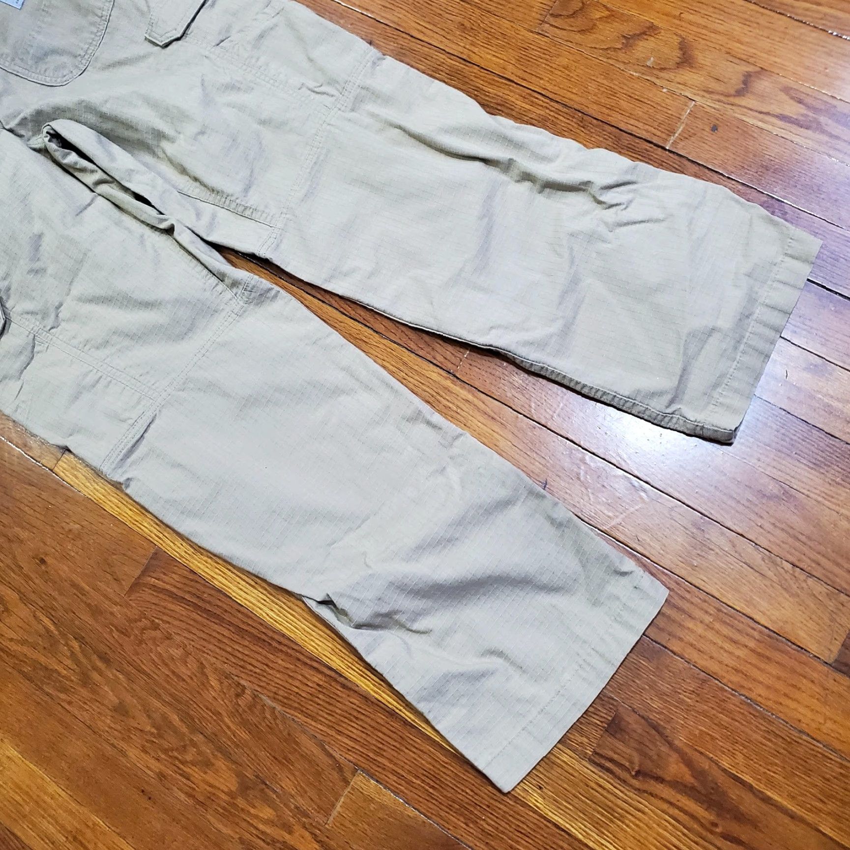 Carhartt Carhartt Pants Mens 37x32 Beige Cargo Force Relaxed Fit Ripstop Workwear Utility Size US 36 / EU 52 - 2 Thumbnail