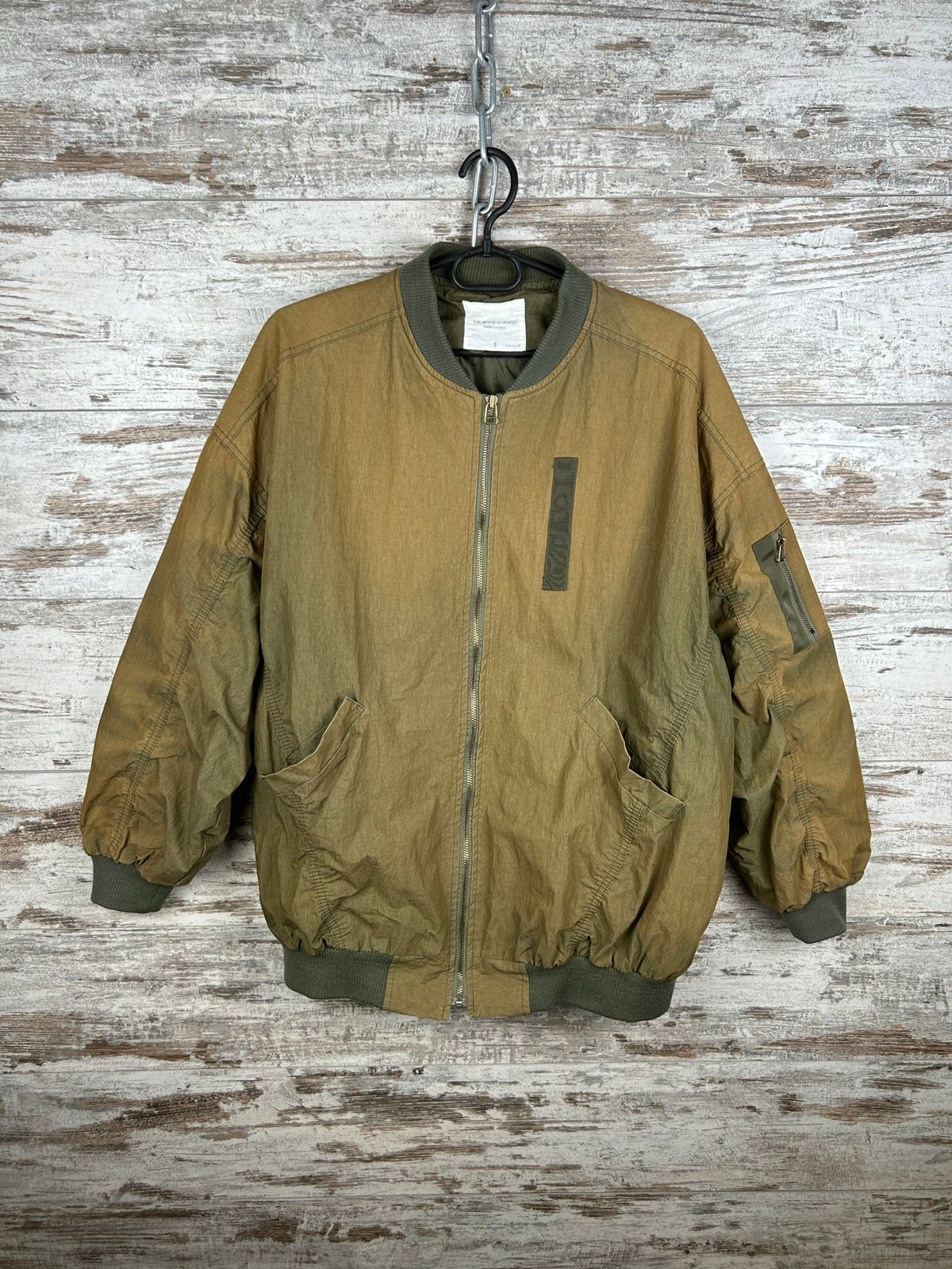 Pre-owned Vintage Mens  The Style M Brand Bombers M65 Jacket Y2k In Brown