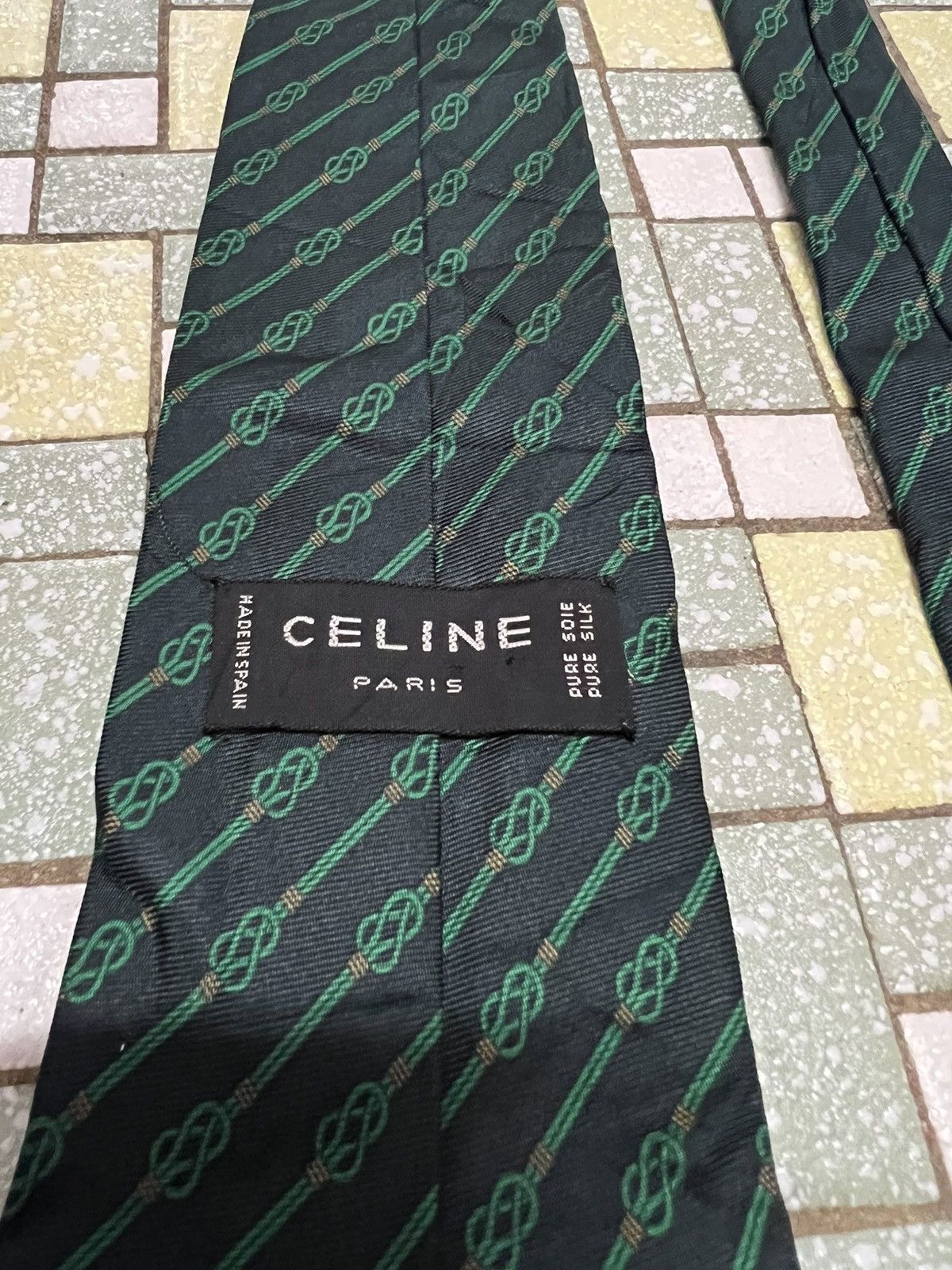 Celine 💎VTG CELINE PARIS SILK TIES Size ONE SIZE - 6 Thumbnail