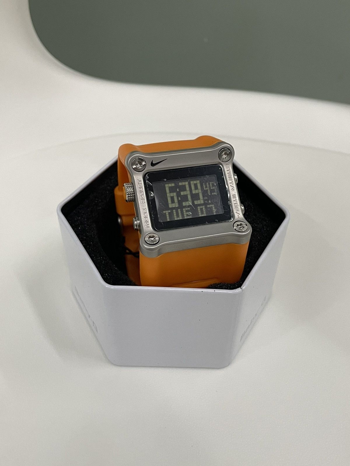 Nike Vintage Nike Vintage Hammer Watch Orange Y2K Grailed