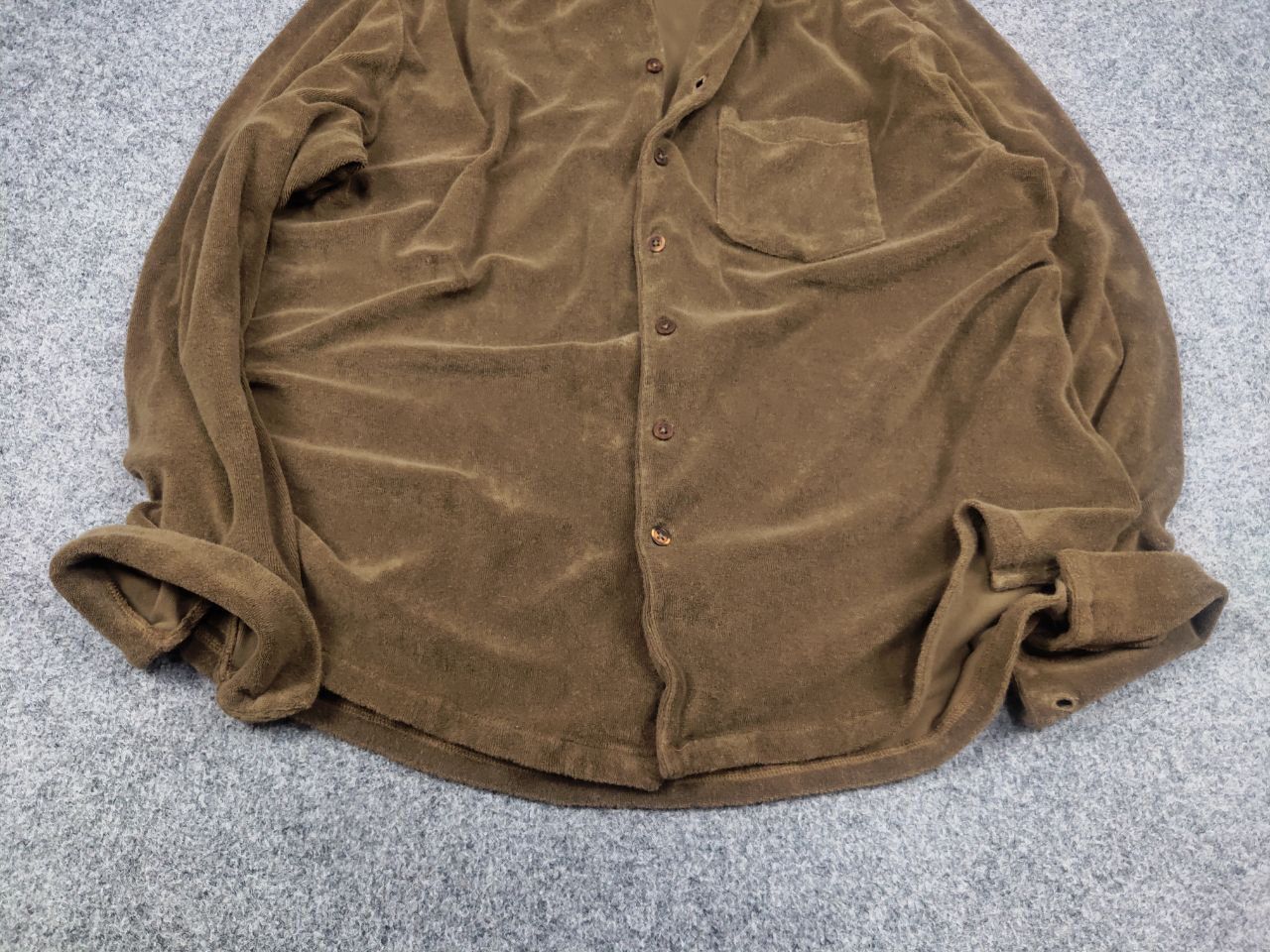 Other Plus 315 Designed in Lisbon Overshirt Button Velour brown Size US XL / EU 56 / 4 - 5 Thumbnail